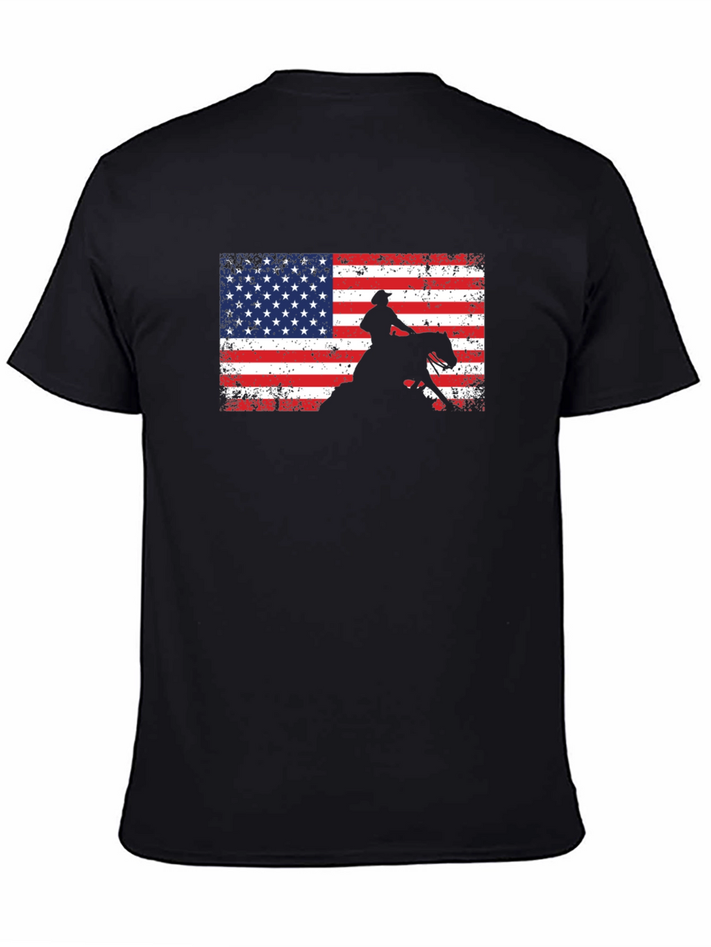 American Cowboy T-Shirt: Patriotic Rodeo Style
