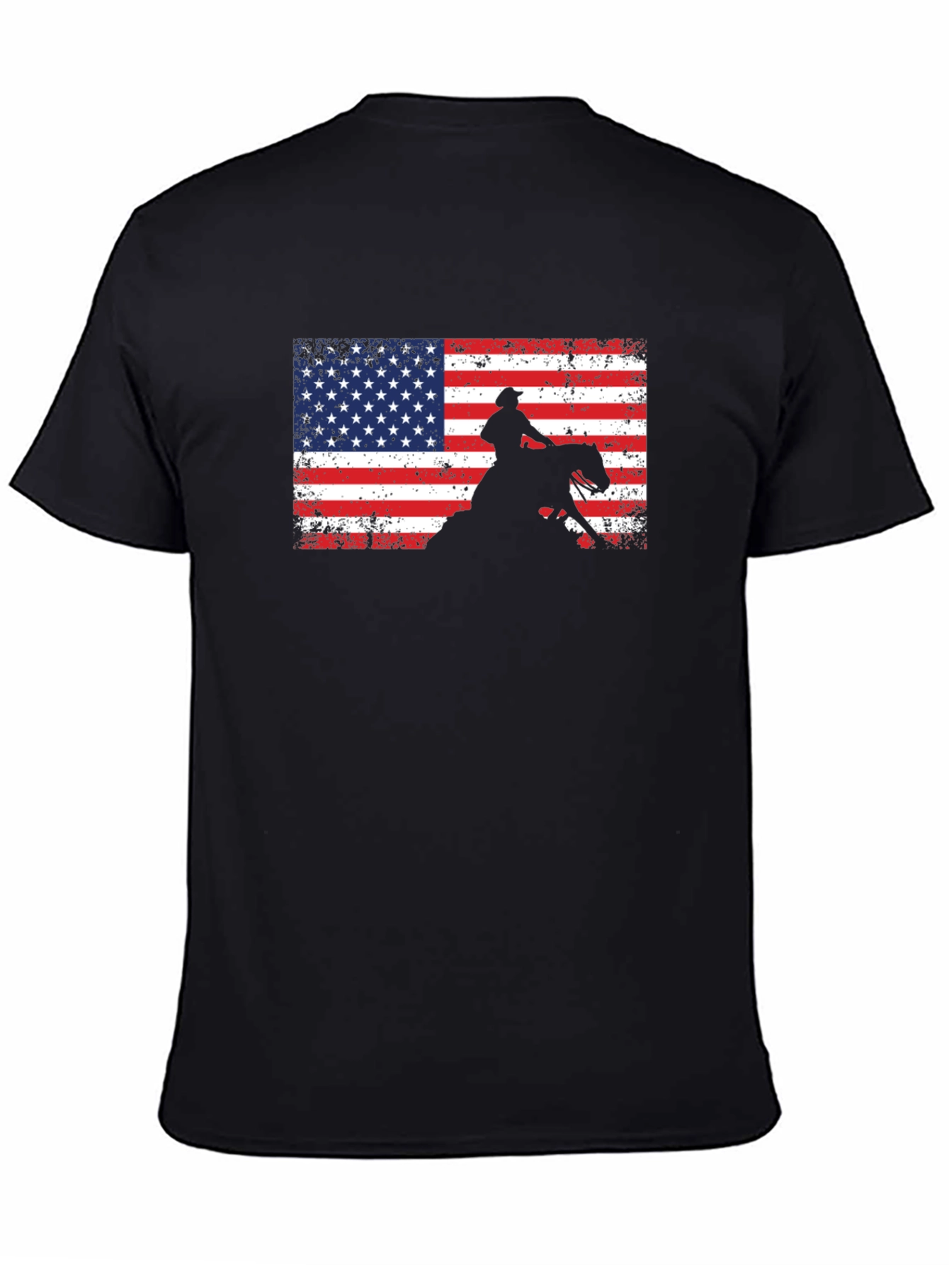 American Cowboy T-Shirt: Patriotic Rodeo Style