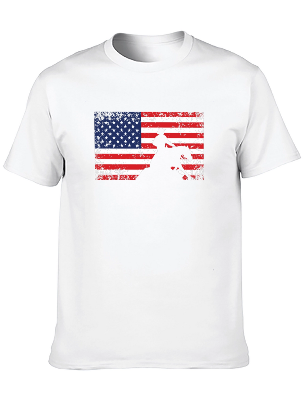 American Cowboy T-Shirt: Patriotic Rodeo Style