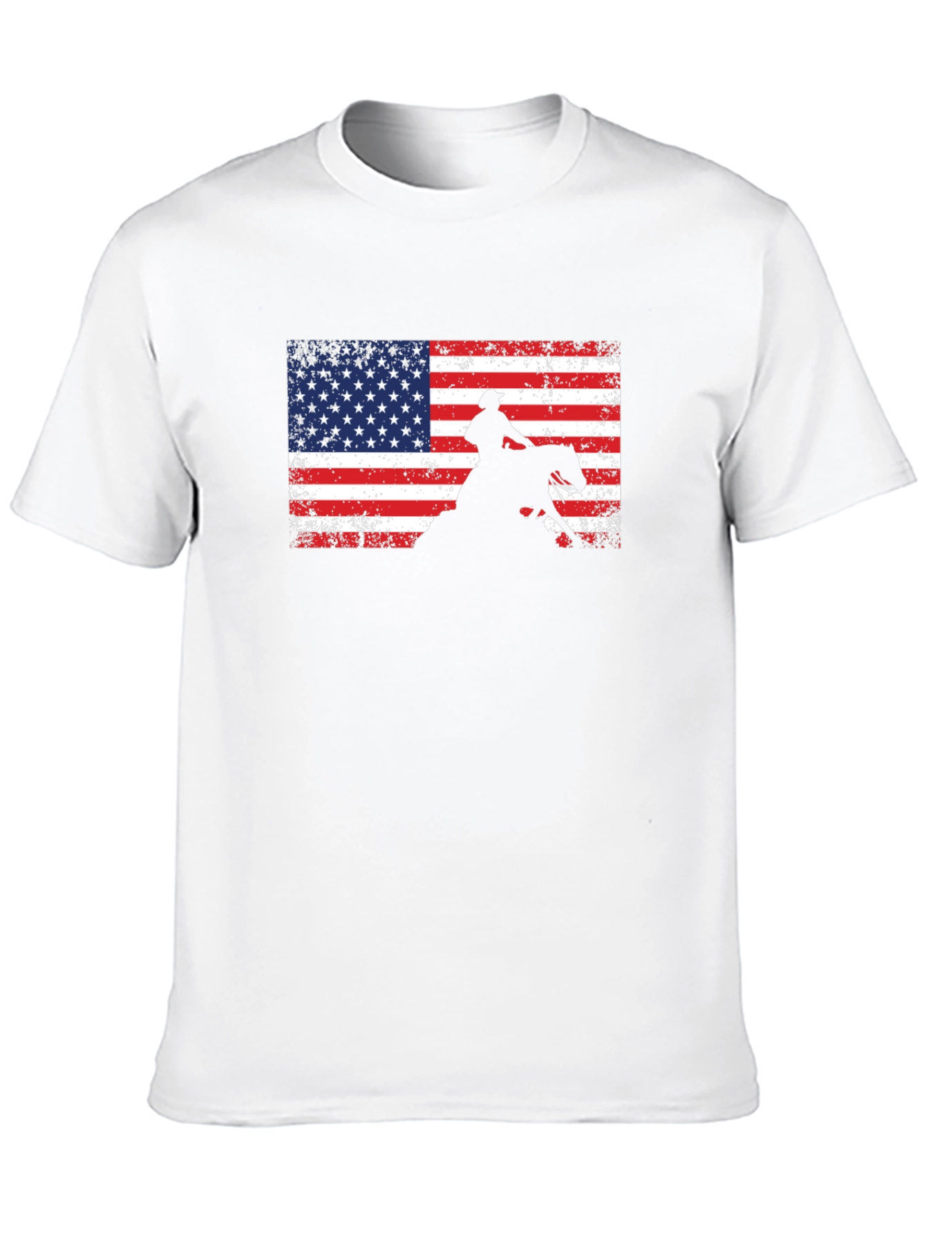 American Cowboy T-Shirt: Patriotic Rodeo Style