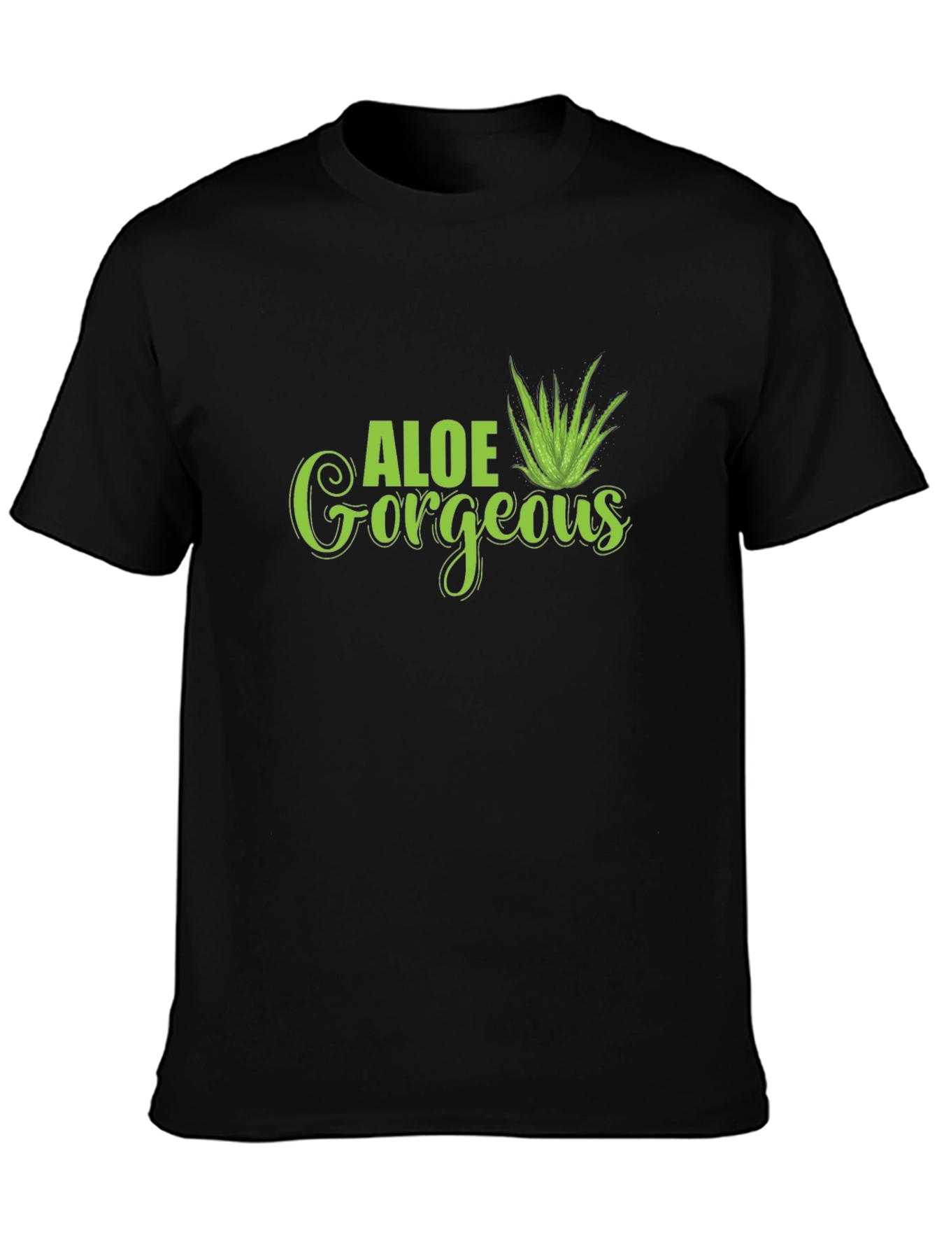 Aloe Gorgeous Black T-Shirt - Stylish & Comfortable