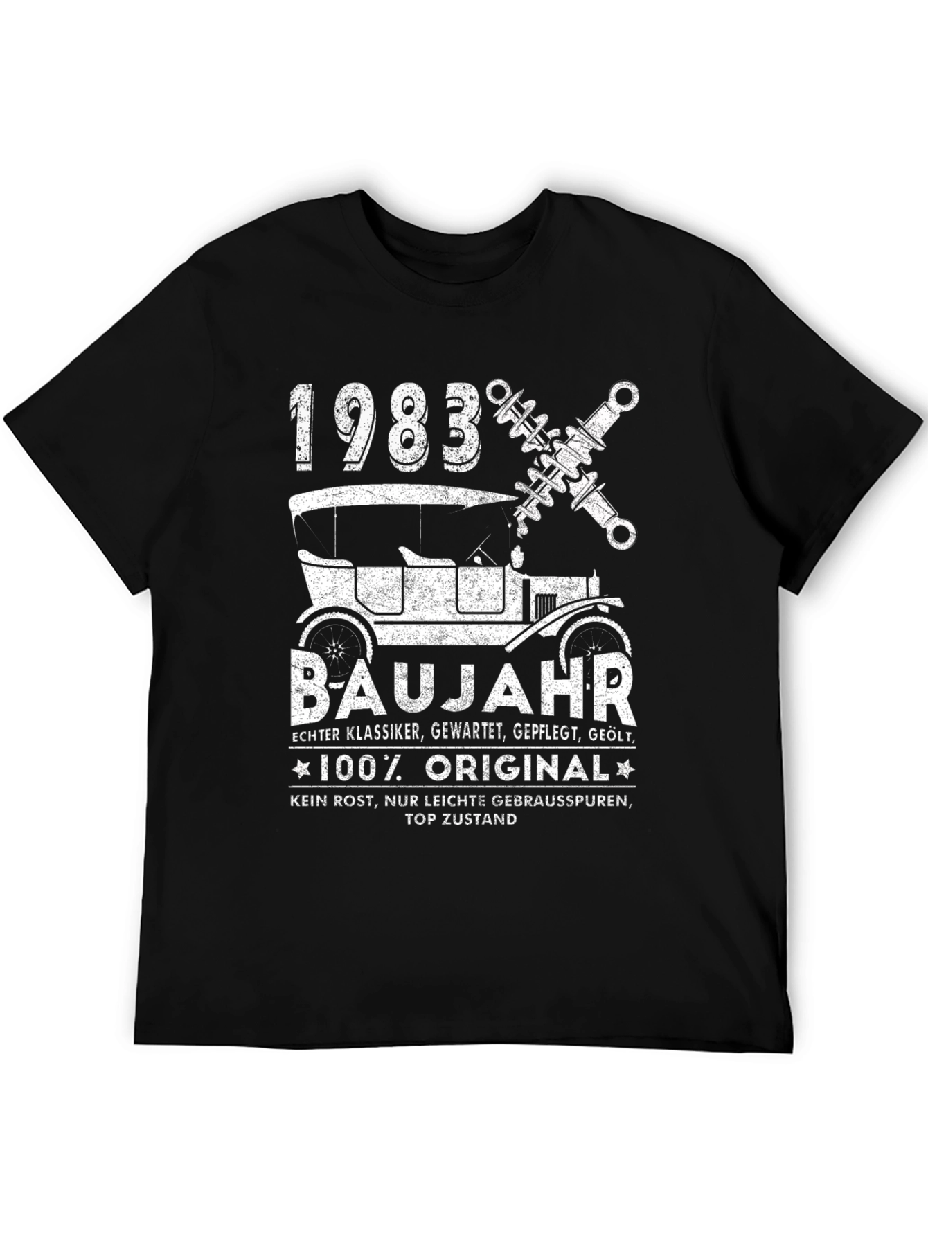 1983 Car Enthusiast T-Shirt - Classic Car Design
