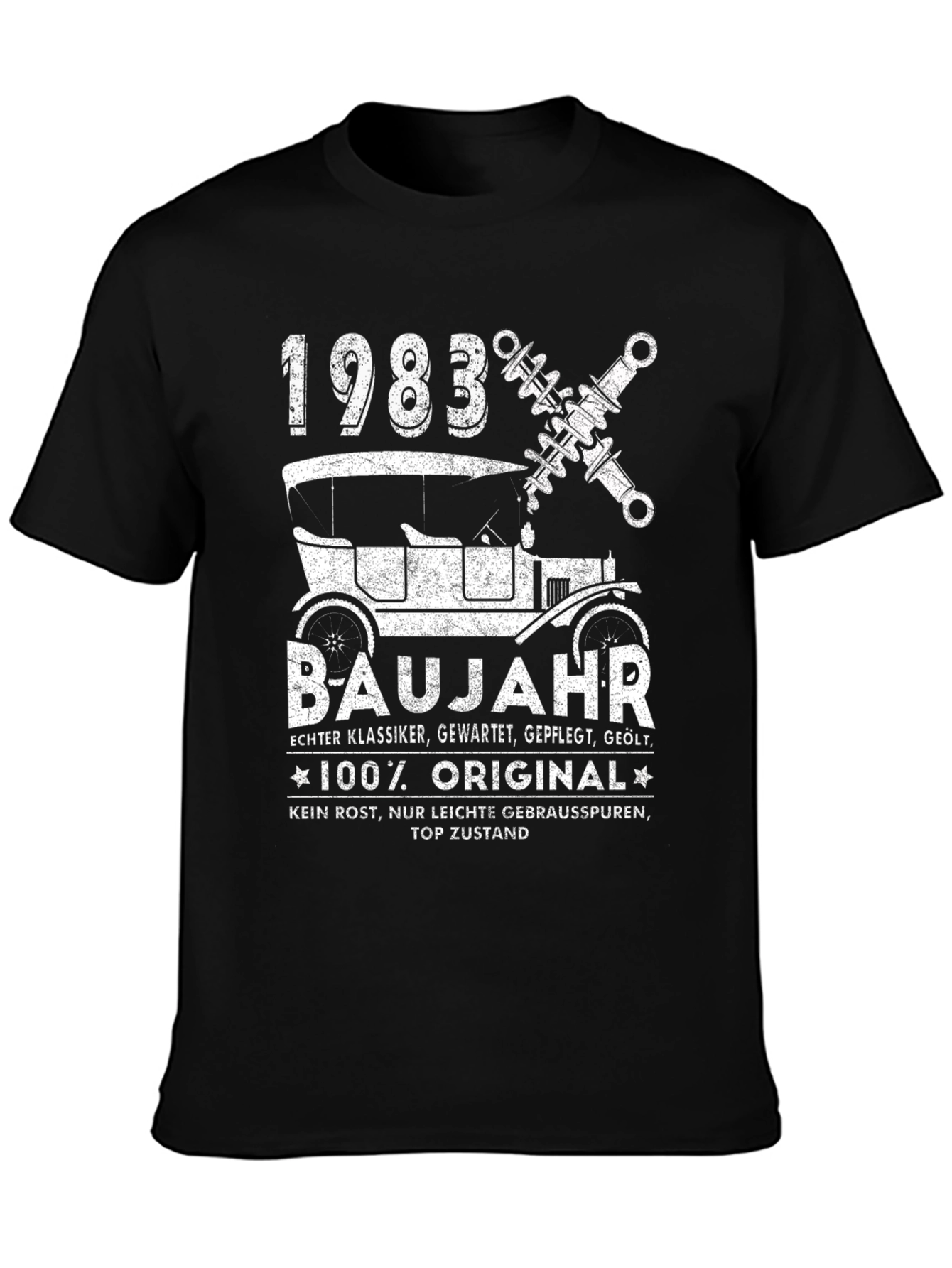 1983 Car Enthusiast T-Shirt - Classic Car Design