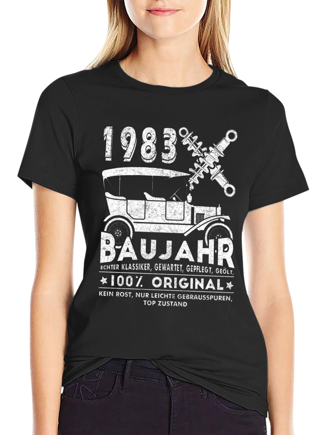 1983 Car Enthusiast T-Shirt - Classic Car Design