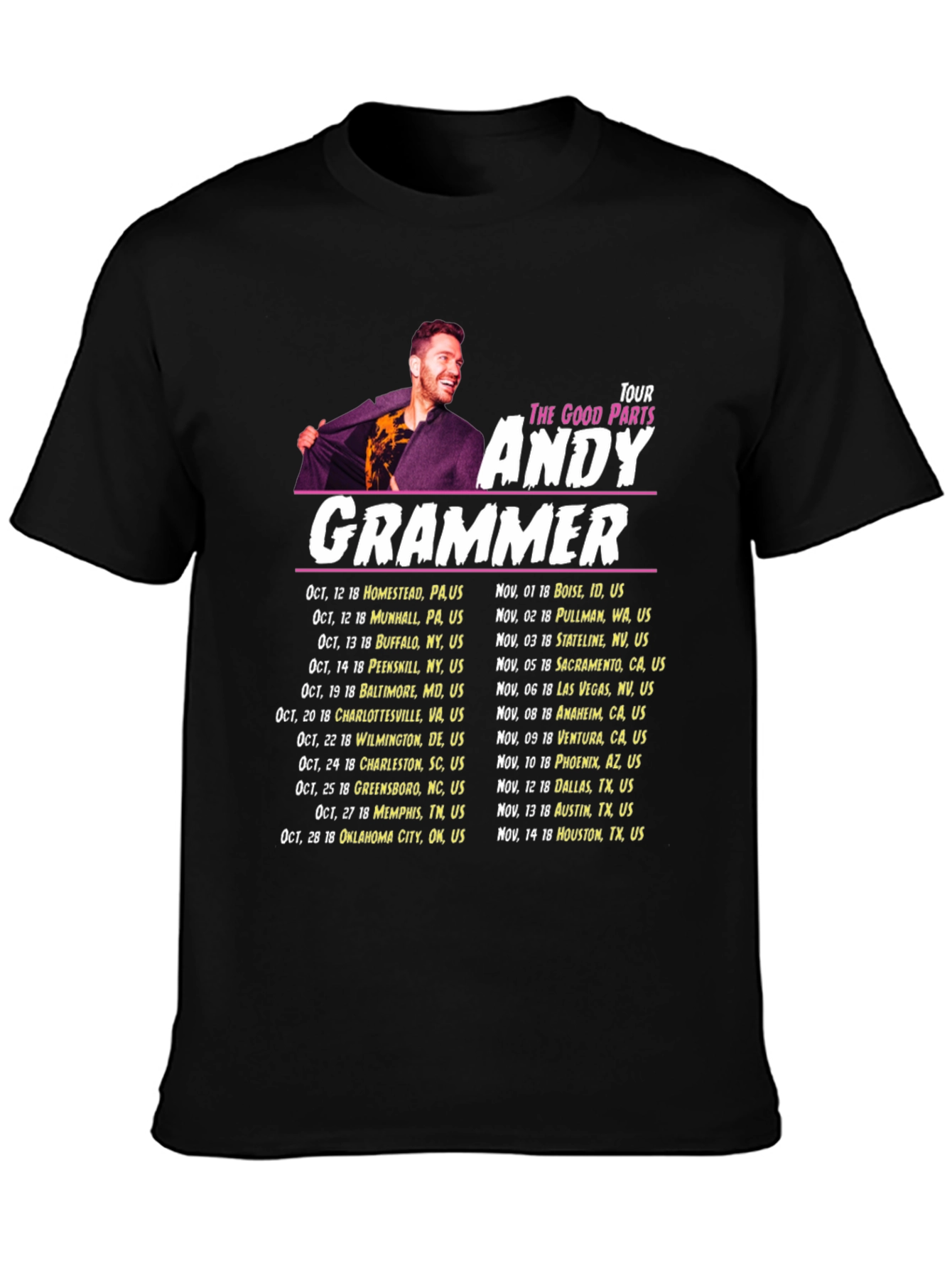 Andy Grammer Tour T-Shirt - The Good Parts