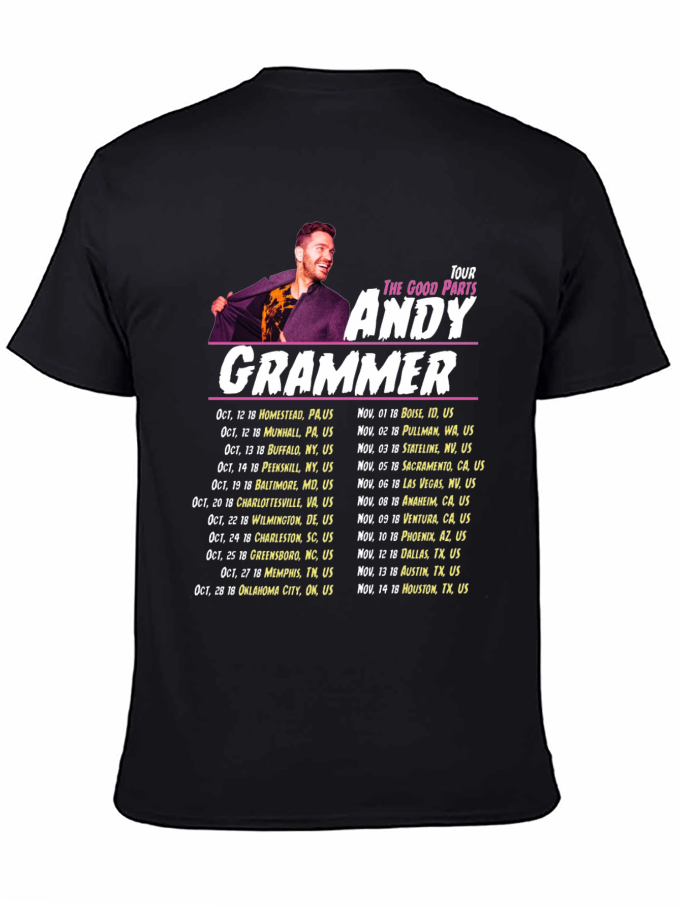 Andy Grammer Tour T-Shirt - The Good Parts