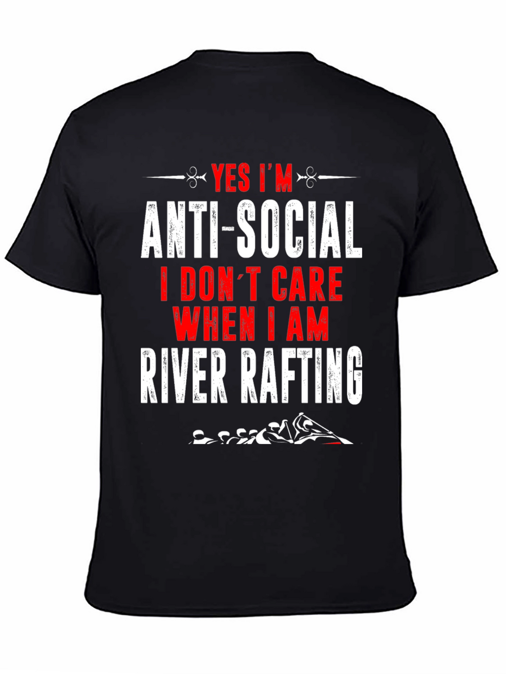 Anti-Social River Rafting Graphic T-Shirt