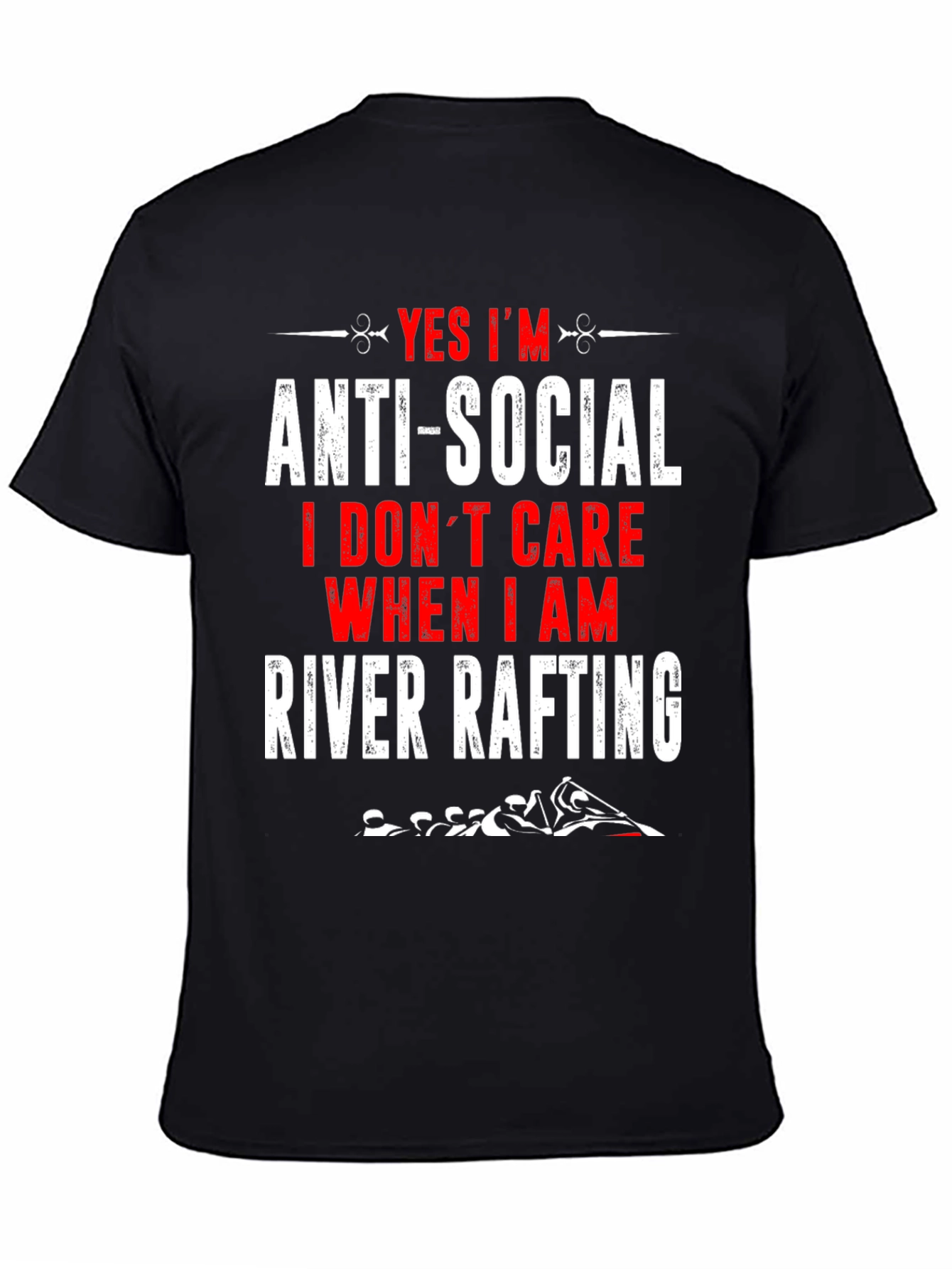 Anti-Social River Rafting Graphic T-Shirt