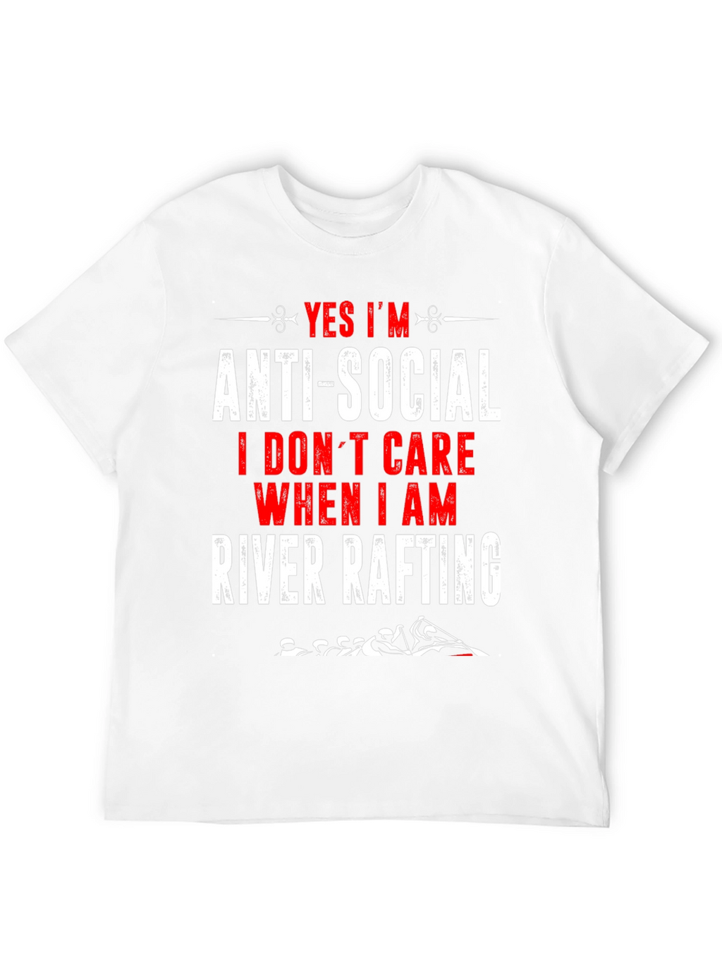 Anti-Social River Rafting Graphic T-Shirt
