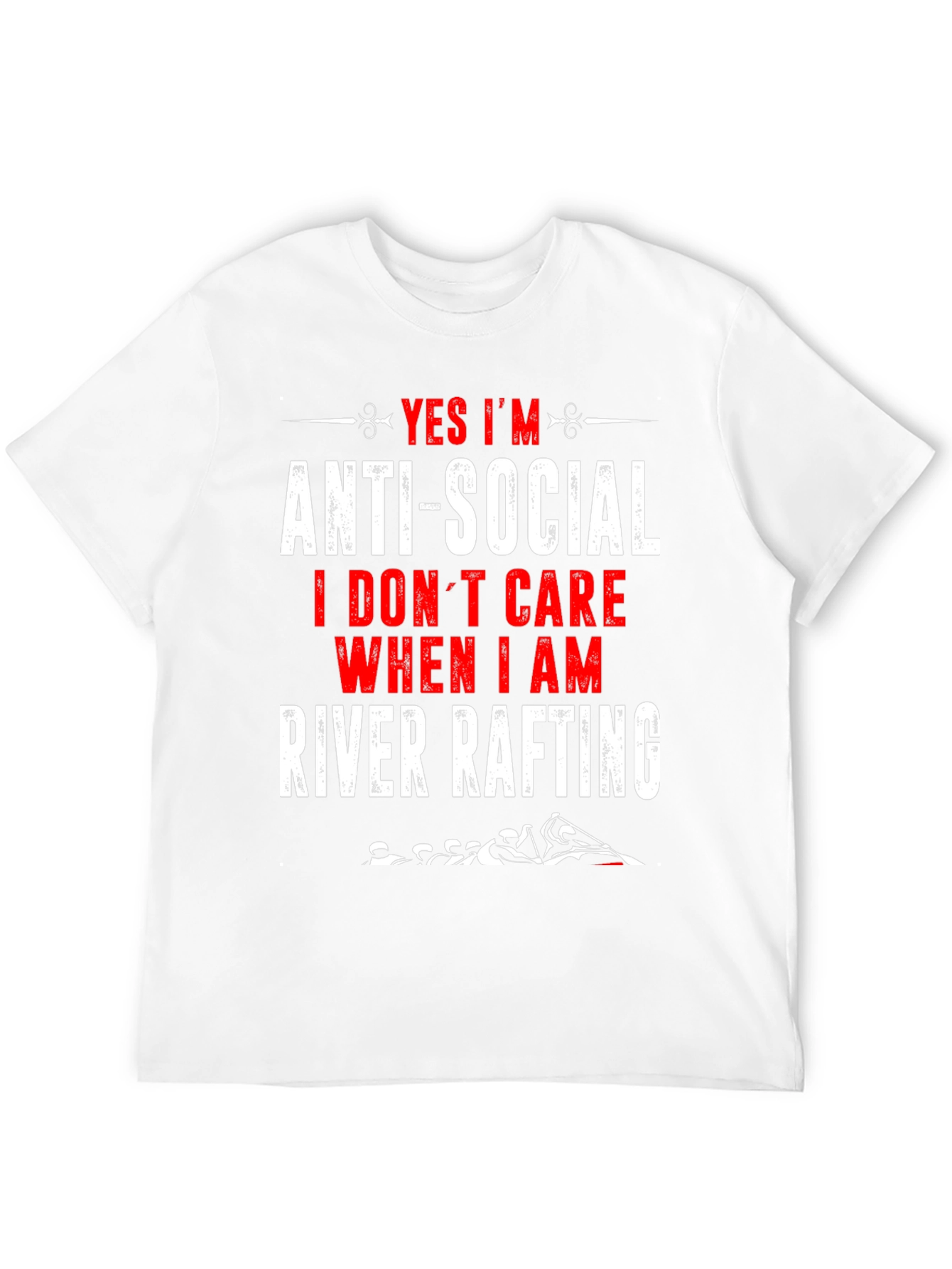 Anti-Social River Rafting Graphic T-Shirt