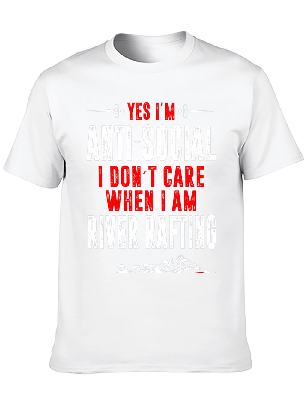 Anti-Social River Rafting Graphic T-Shirt