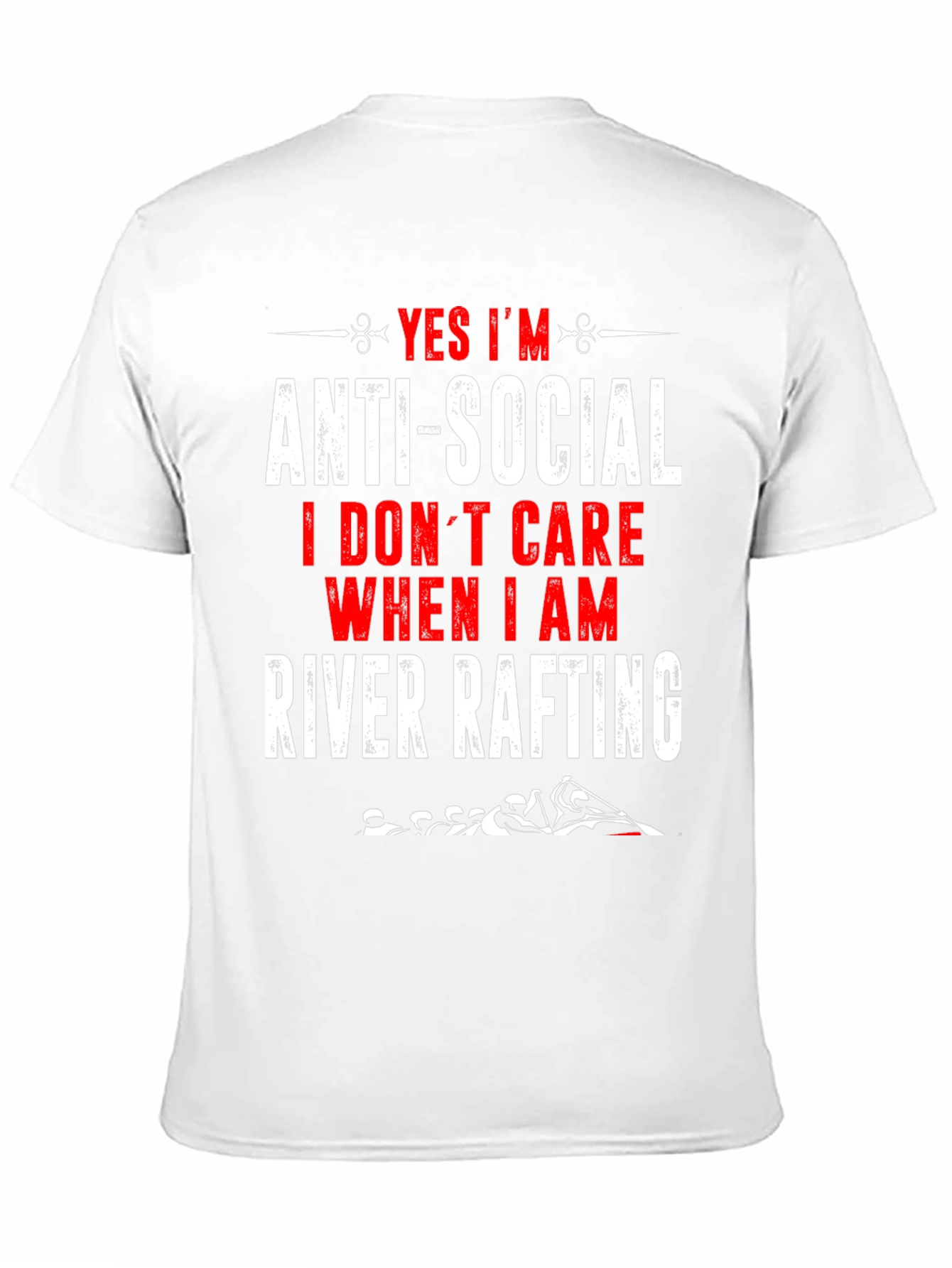 Anti-Social River Rafting Graphic T-Shirt