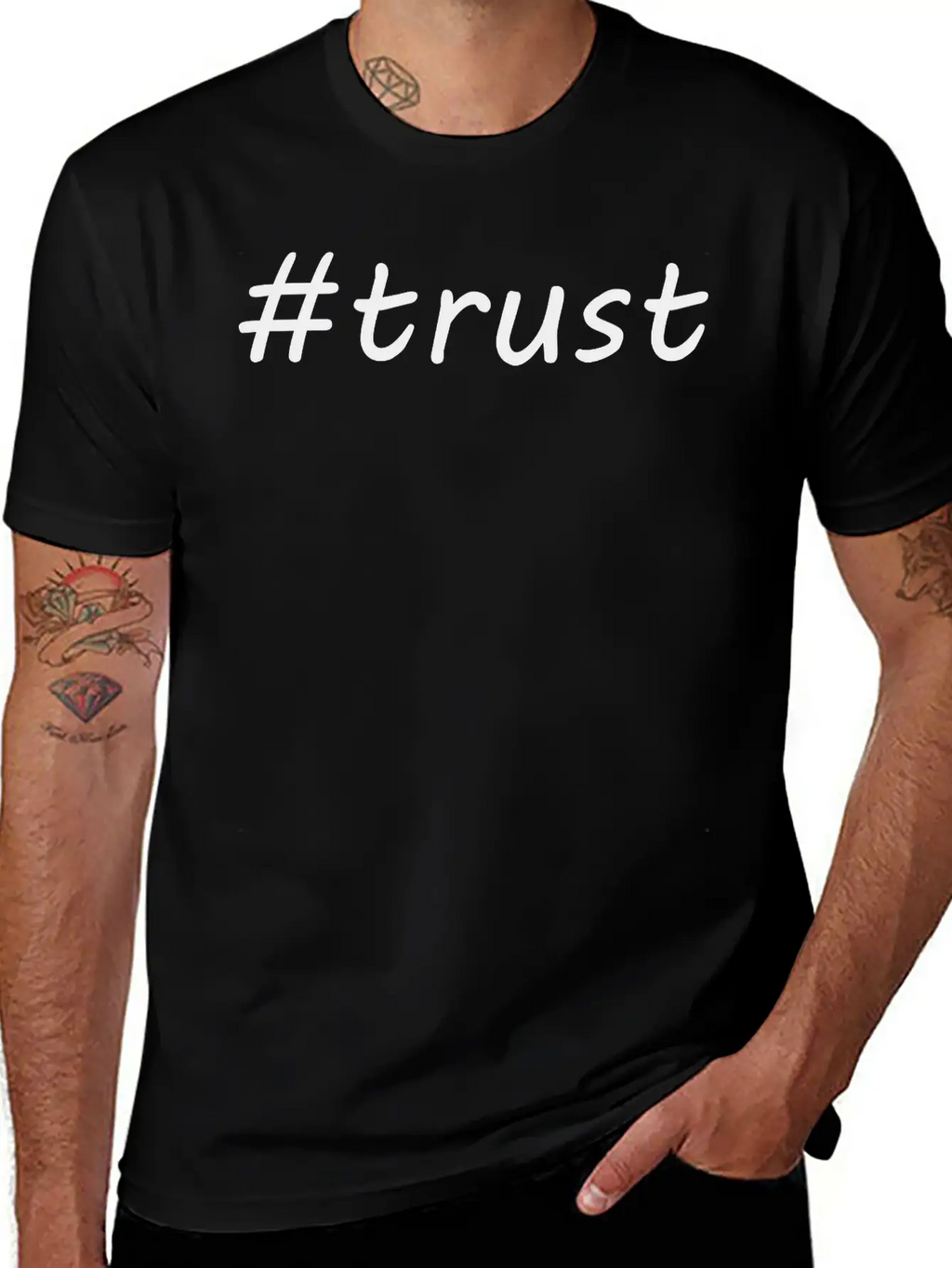 #trust Classic Fit Graphic Tee For Daily Comfort – Unisex Cotton Shirt