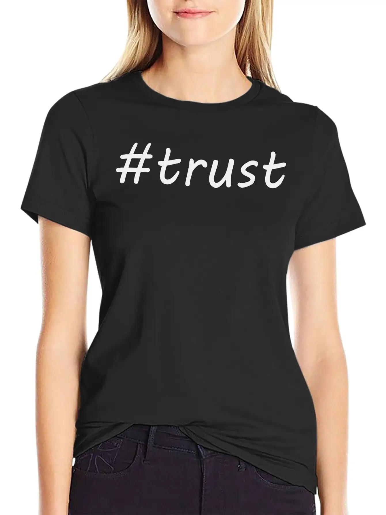 #trust Classic Fit Graphic Tee For Daily Comfort – Unisex Cotton Shirt