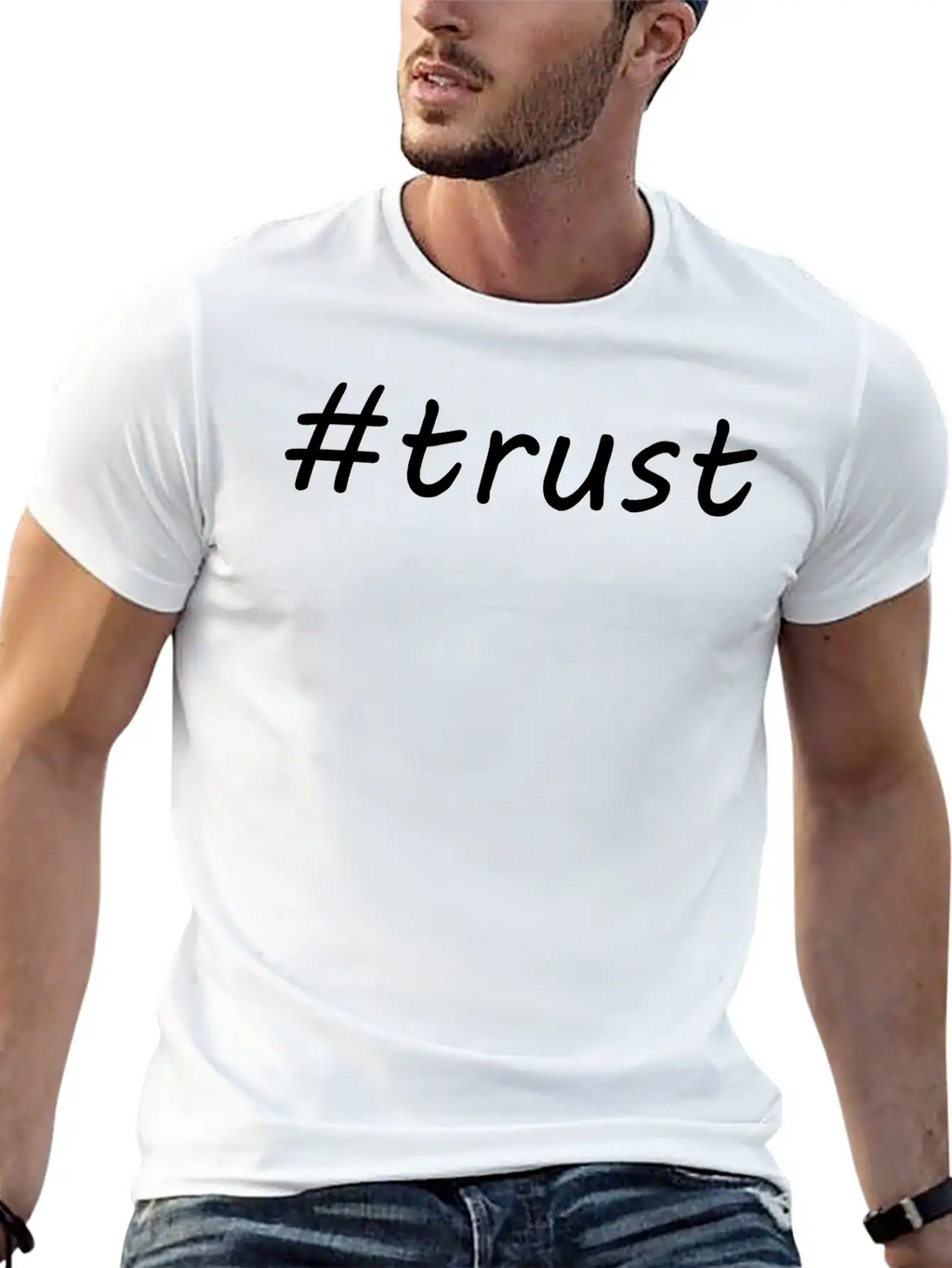 #trust Classic Fit Graphic Tee For Daily Comfort – Unisex Cotton Shirt