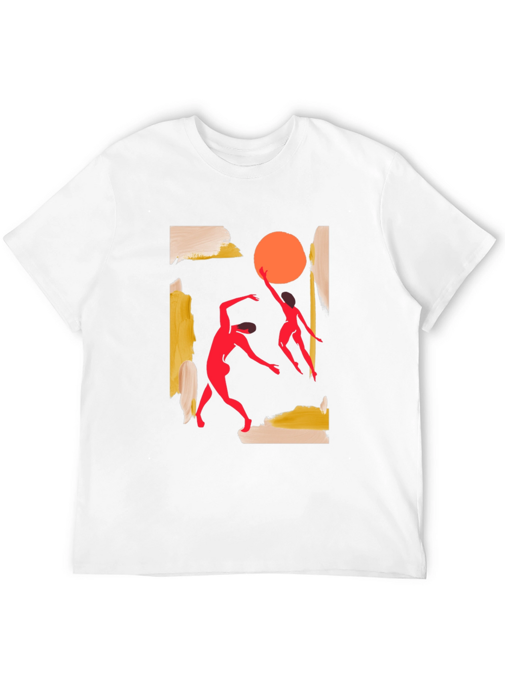 Abstract Dance T-Shirt - Black Cotton Tee