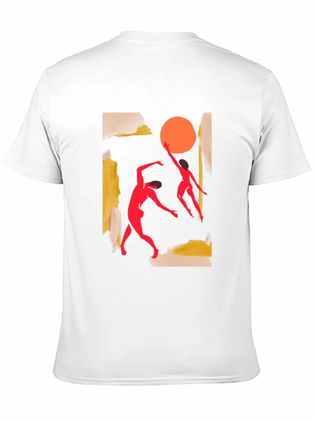 Abstract Dance T-Shirt - Black Cotton Tee