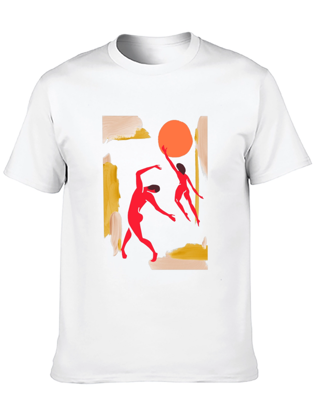 Abstract Dance T-Shirt - Black Cotton Tee