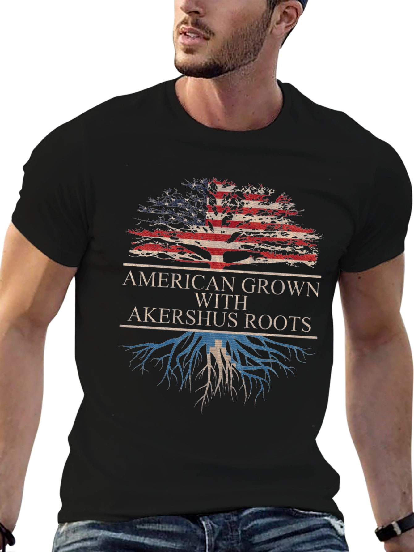 American Grown with Akershus Roots T-Shirt