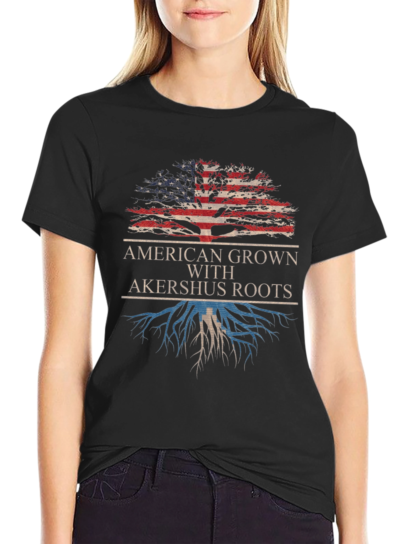 American Grown with Akershus Roots T-Shirt