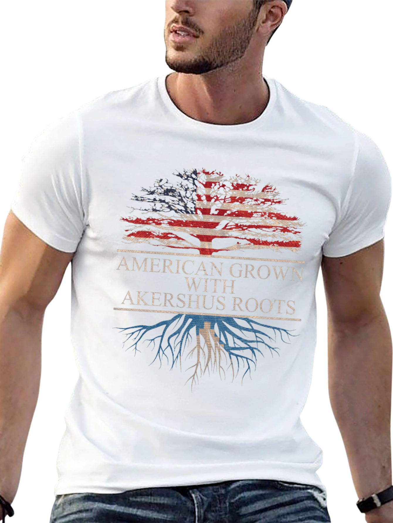 American Grown with Akershus Roots T-Shirt