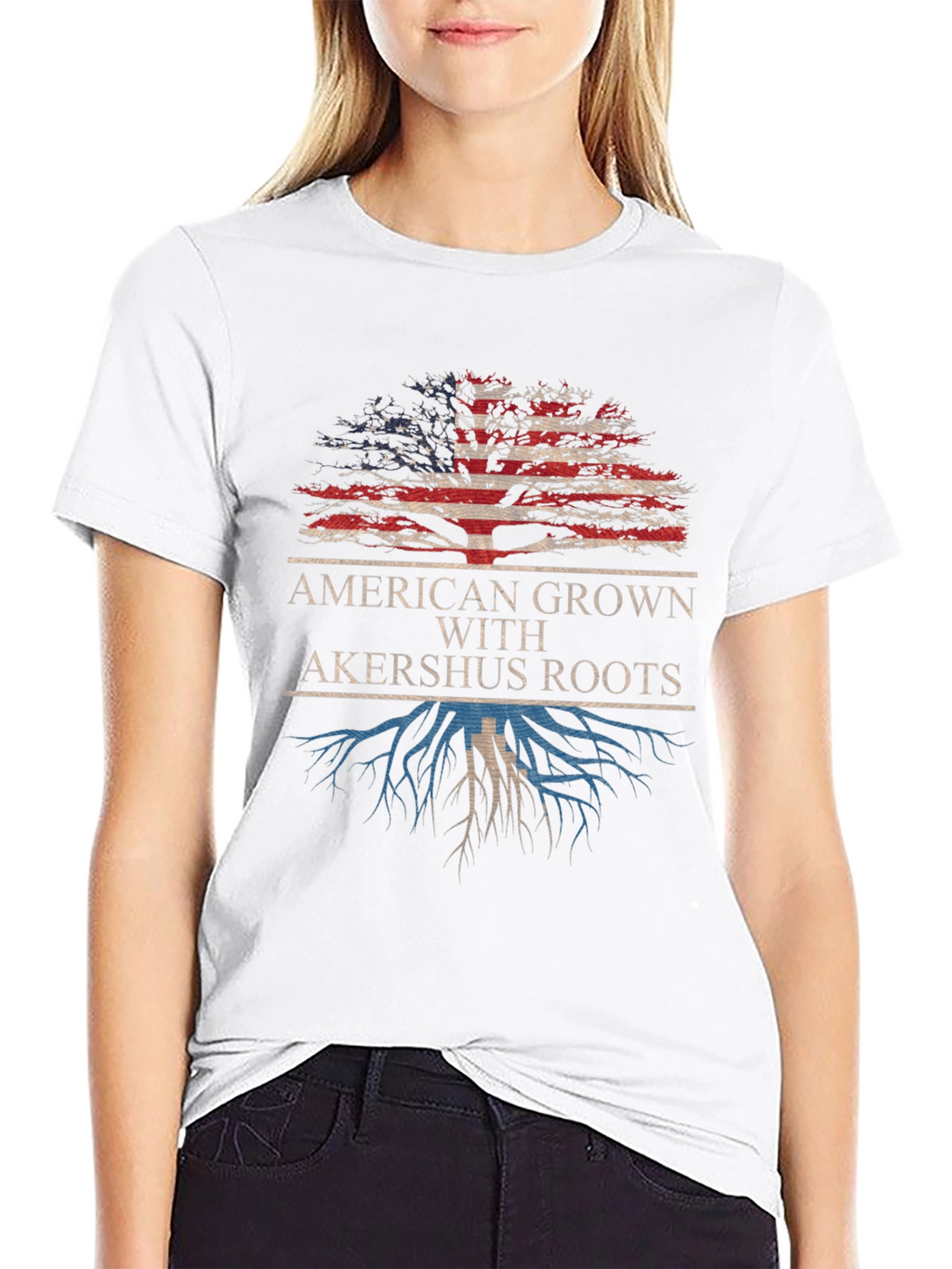 American Grown with Akershus Roots T-Shirt