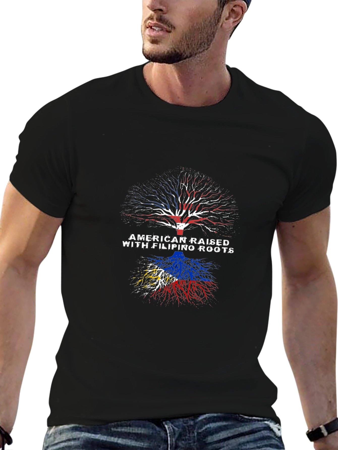 American Raised Filipino Roots T-Shirt