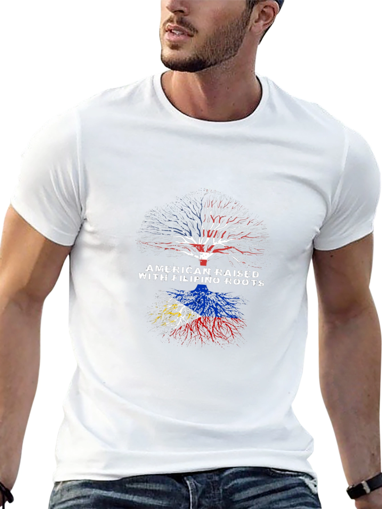 American Raised Filipino Roots T-Shirt