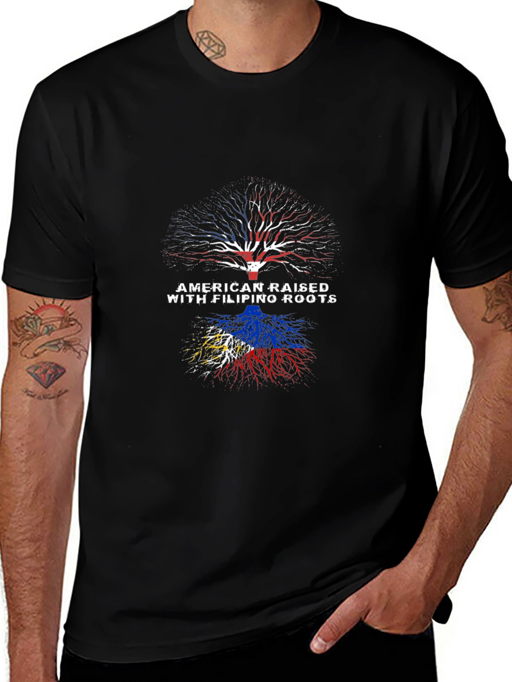 American Raised Filipino Roots T-Shirt