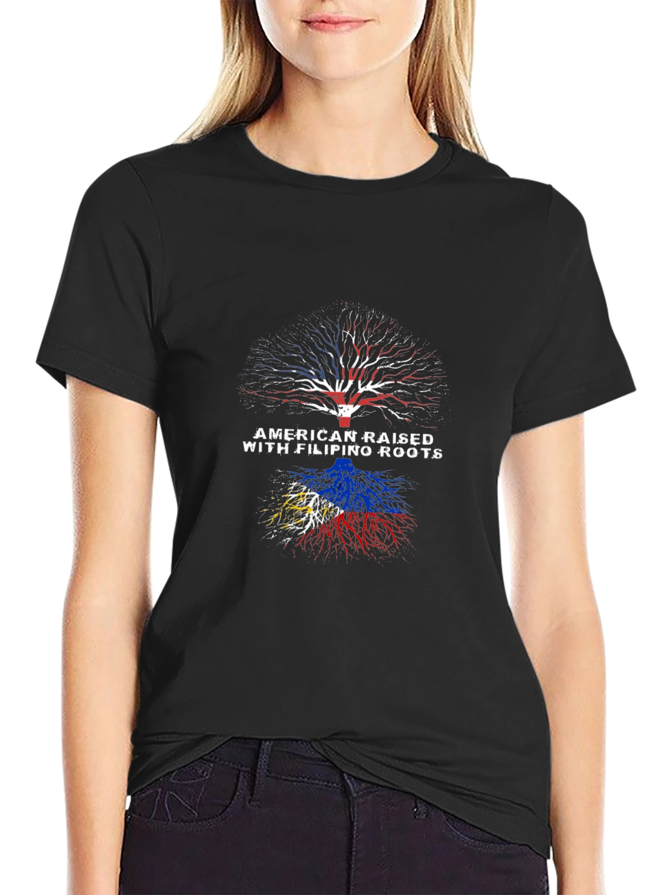 American Raised Filipino Roots T-Shirt