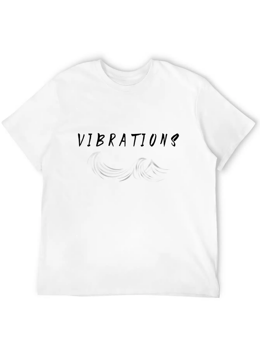 "Vibrations" Abstract Design. Stylish Everyday T-Shirt – Unisex Basic Cotton Tee