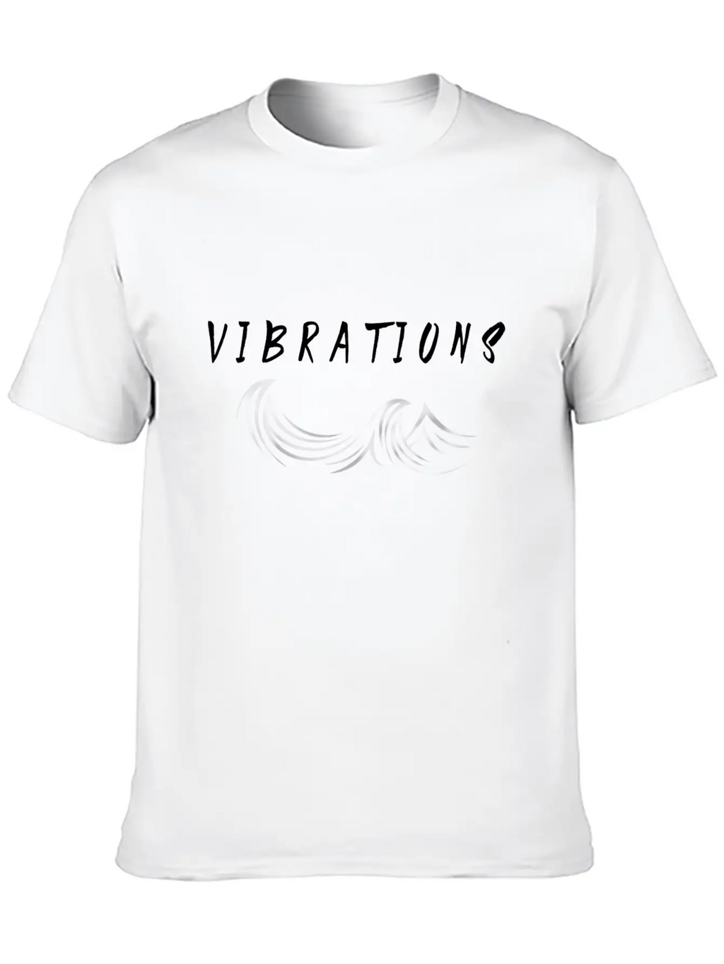 "Vibrations" Abstract Design. Stylish Everyday T-Shirt – Unisex Basic Cotton Tee