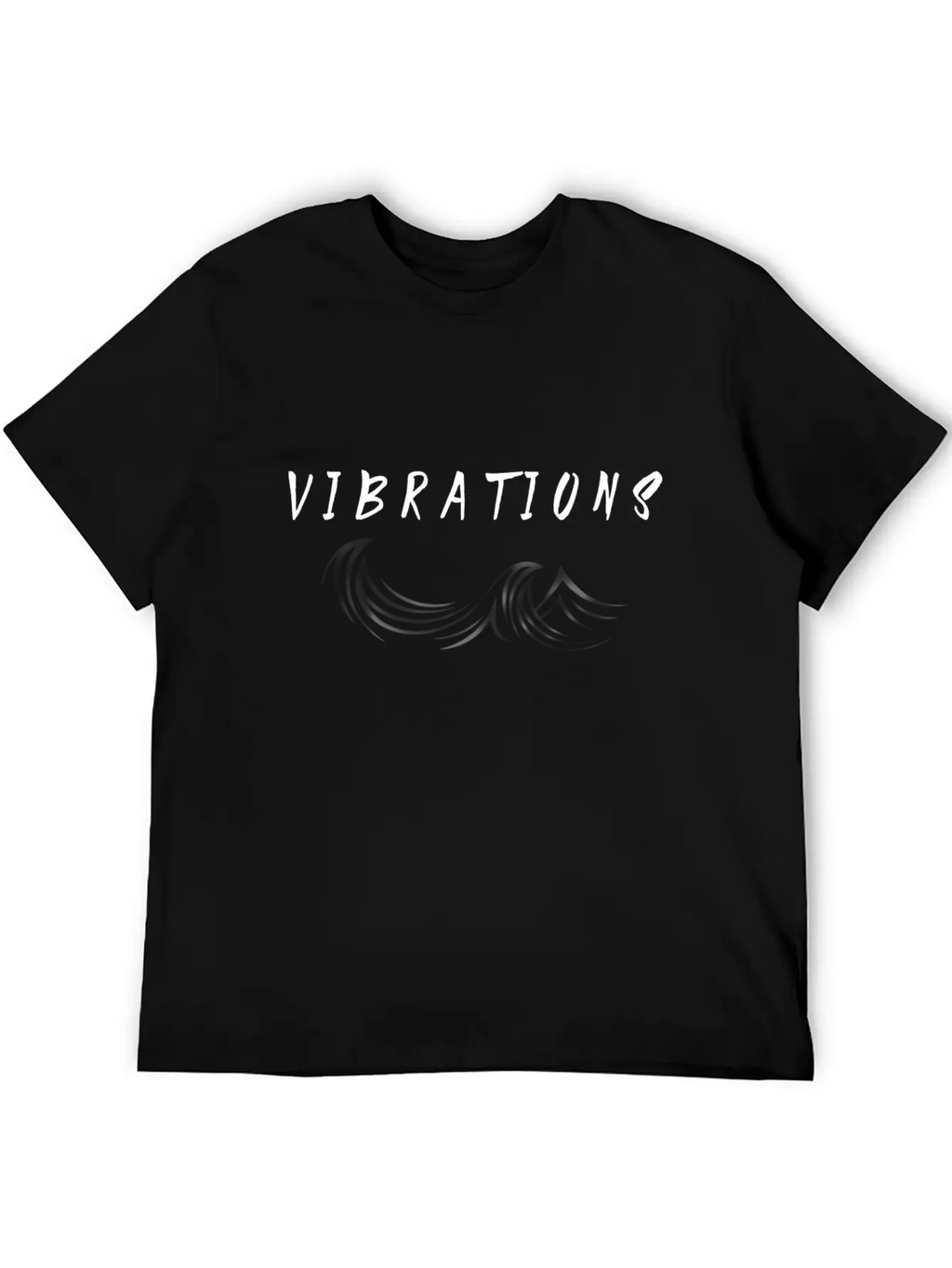"Vibrations" Abstract Design. Stylish Everyday T-Shirt – Unisex Basic Cotton Tee