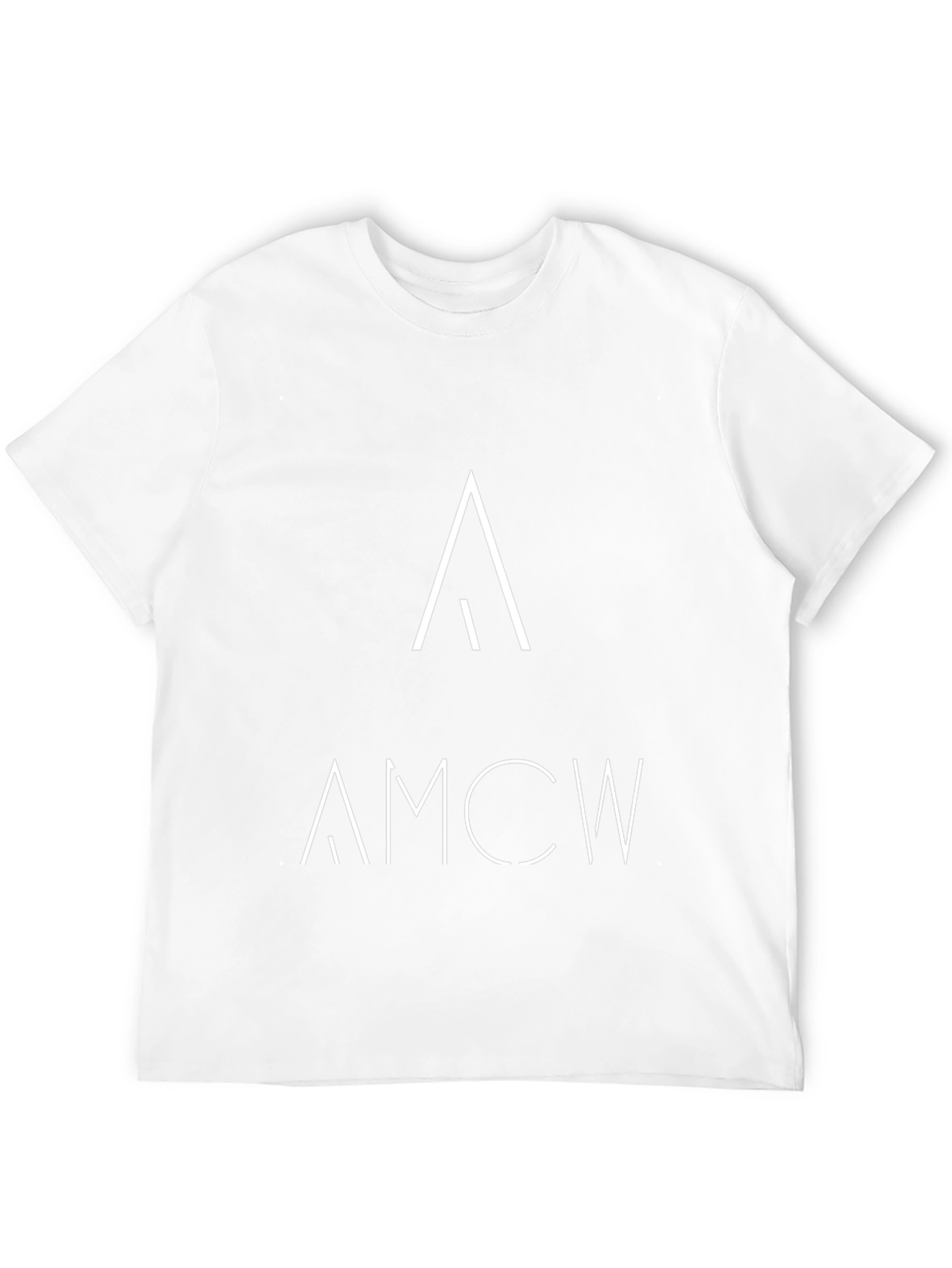 AMCW Graphic Tee - Modern Minimalist Black T-Shirt