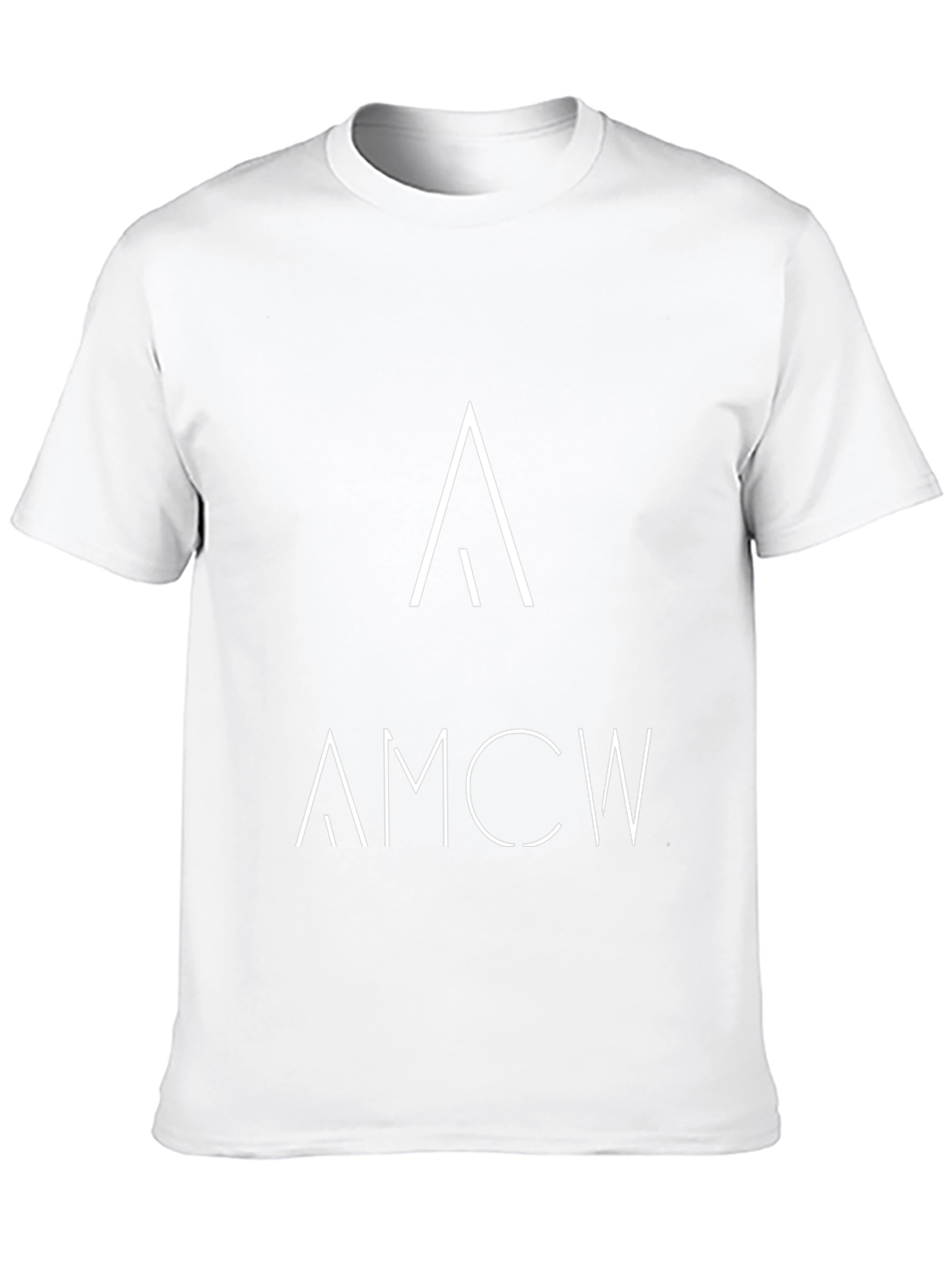 AMCW Graphic Tee - Modern Minimalist Black T-Shirt