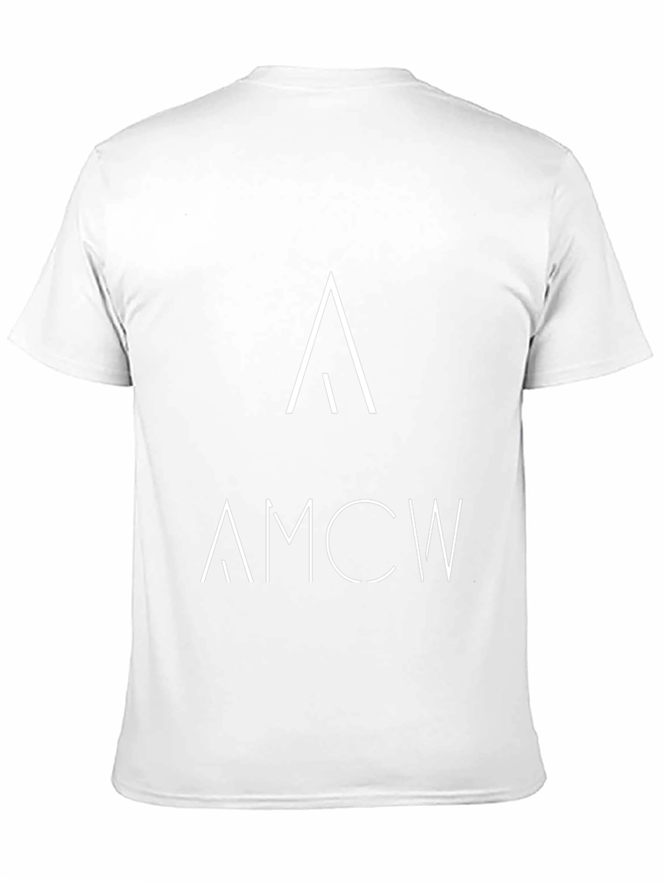 AMCW Graphic Tee - Modern Minimalist Black T-Shirt