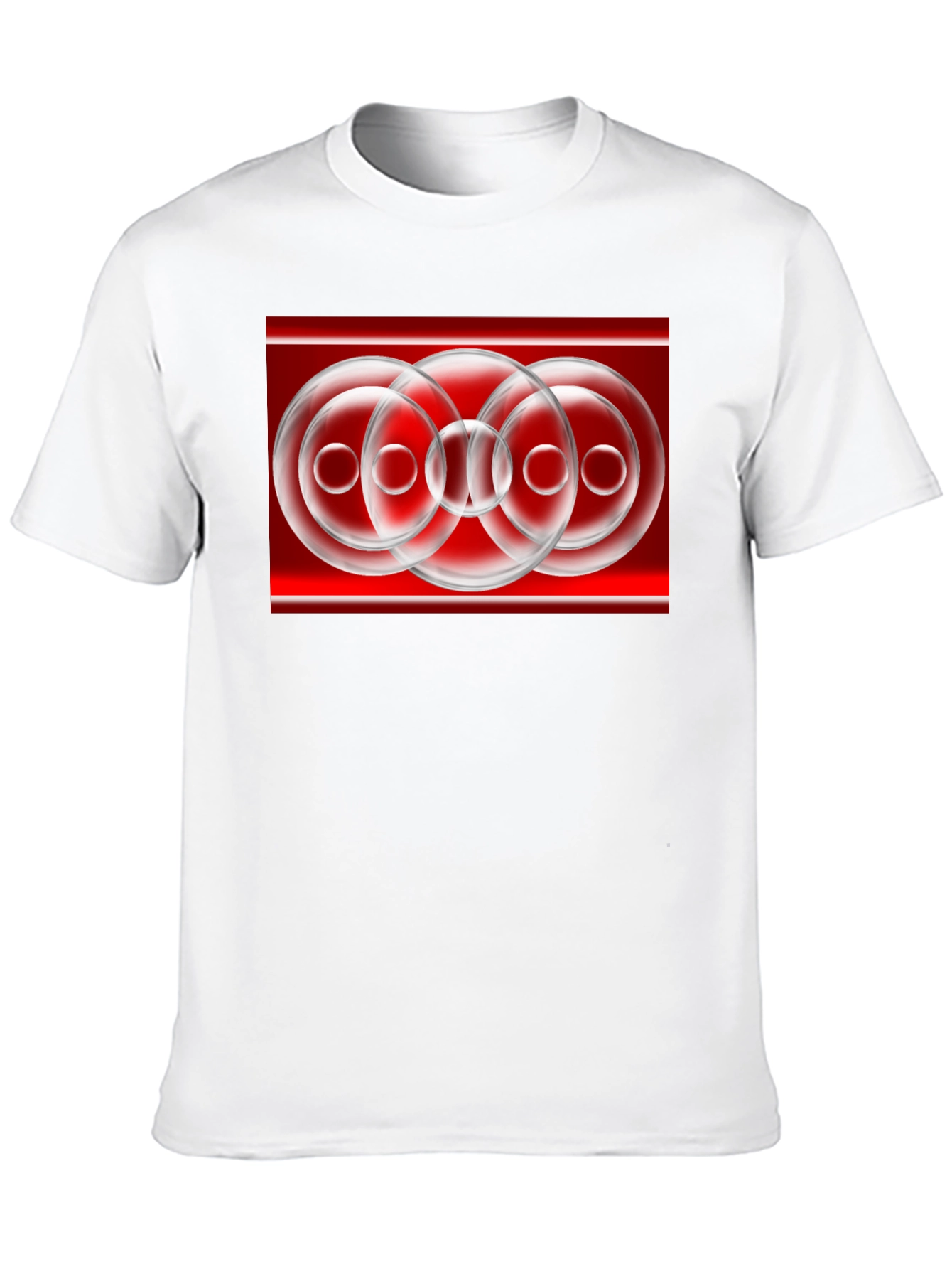 Abstract Circles Graphic T-Shirt - Modern Art Tee