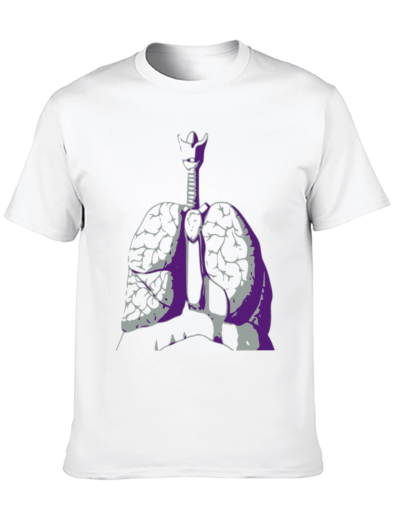 Anatomical Lungs Graphic Tee - Unique Design