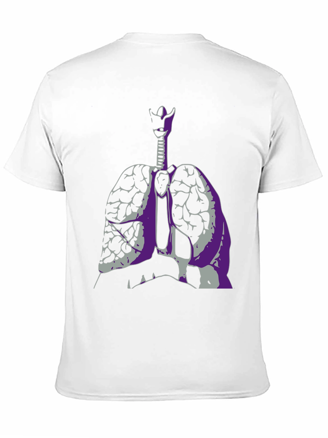 Anatomical Lungs Graphic Tee - Unique Design