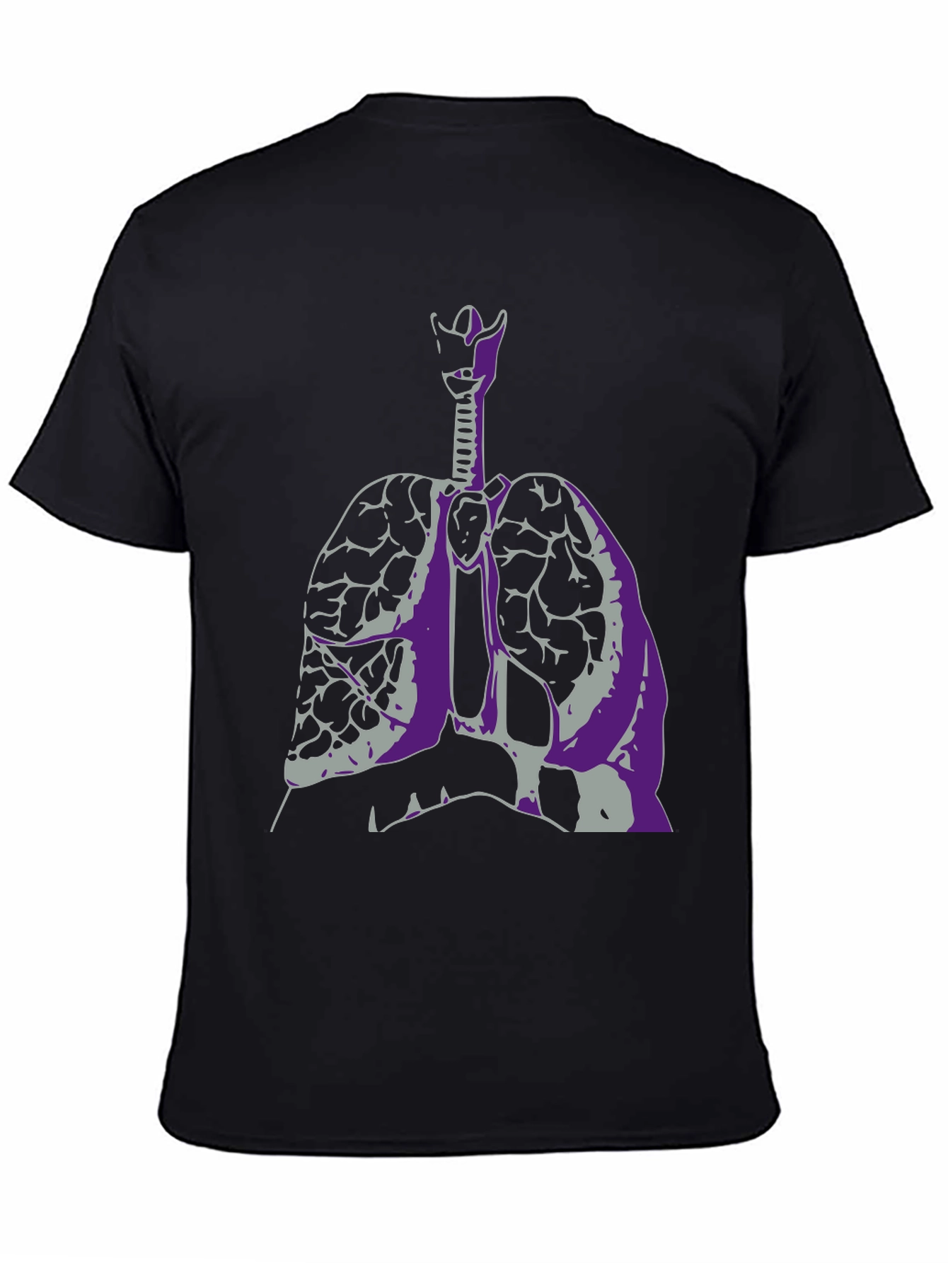 Anatomical Lungs Graphic Tee - Unique Design