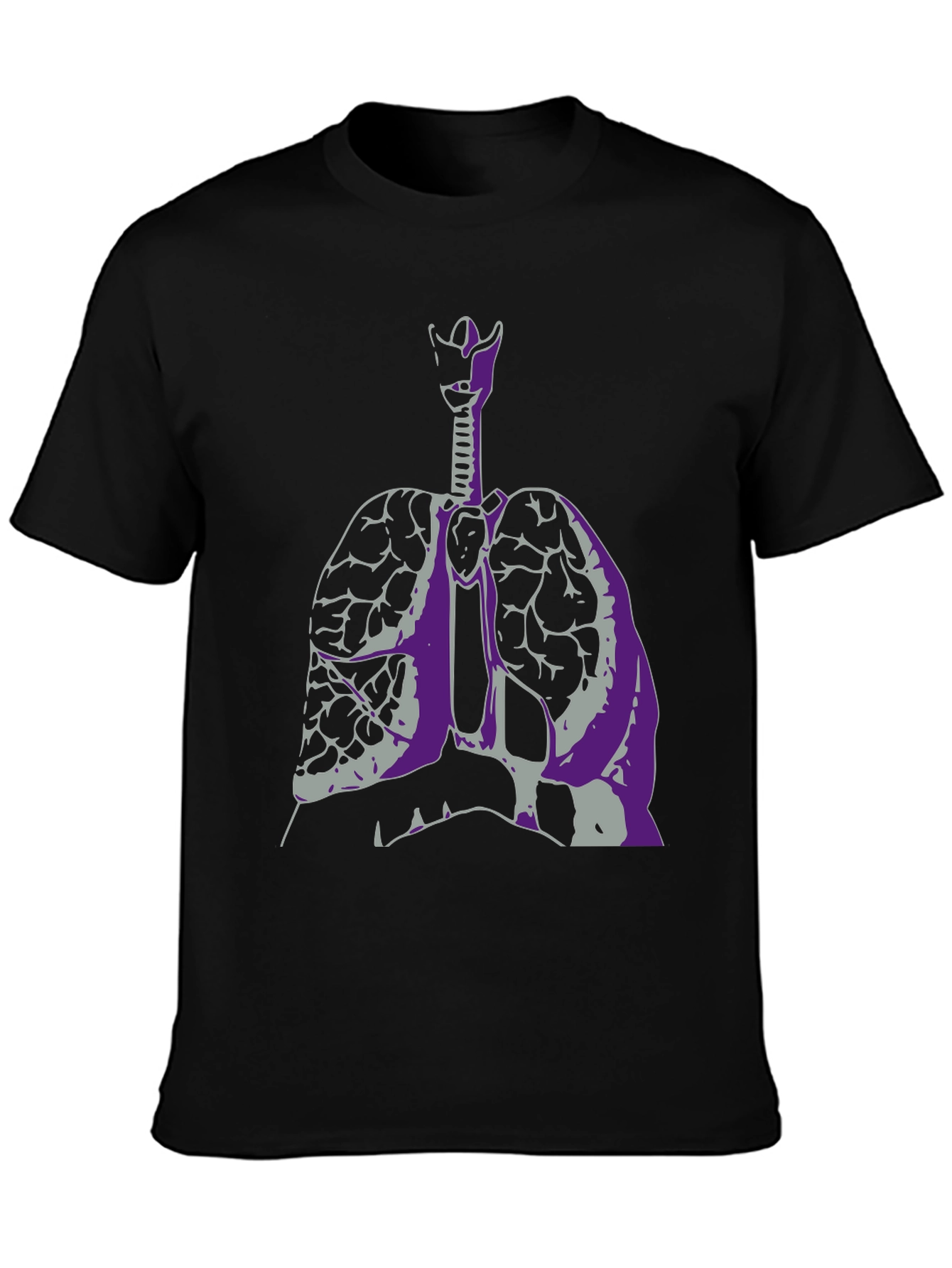 Anatomical Lungs Graphic Tee - Unique Design
