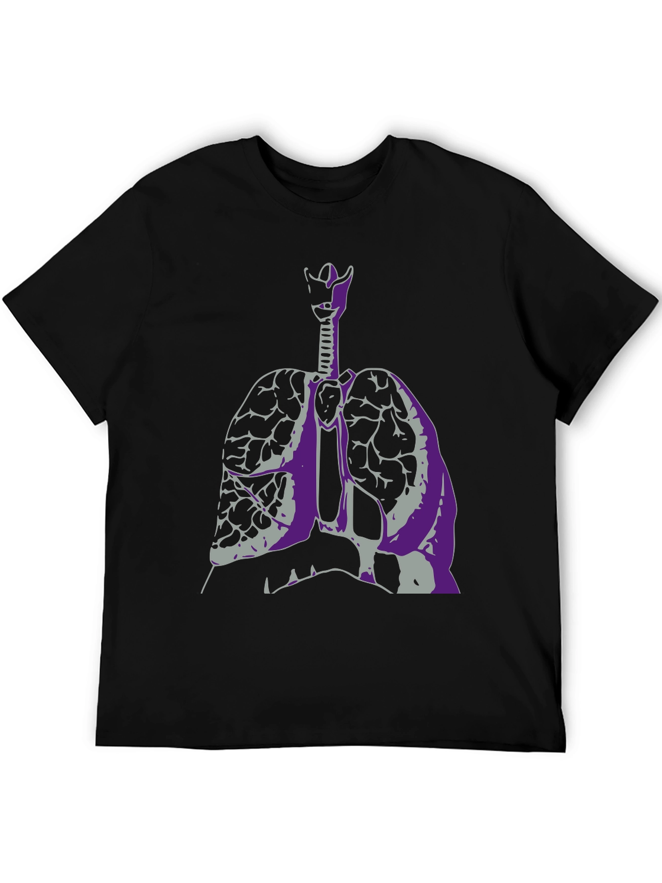 Anatomical Lungs Graphic Tee - Unique Design
