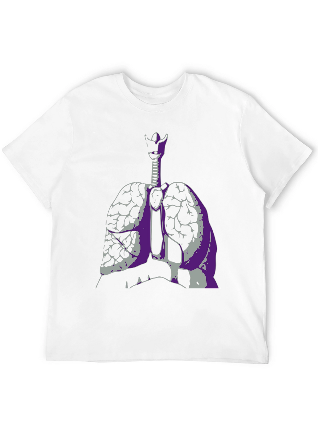 Anatomical Lungs Graphic Tee - Unique Design