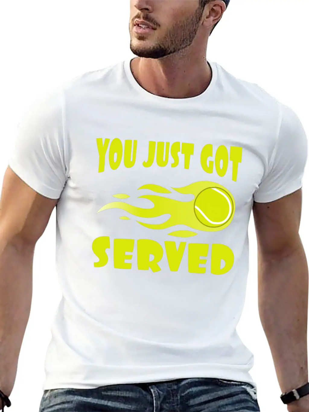 "You Just Got Served" Tshirt Design For Lawn Stylish Everyday T-Shirt – Unisex Basic Cotton Tee