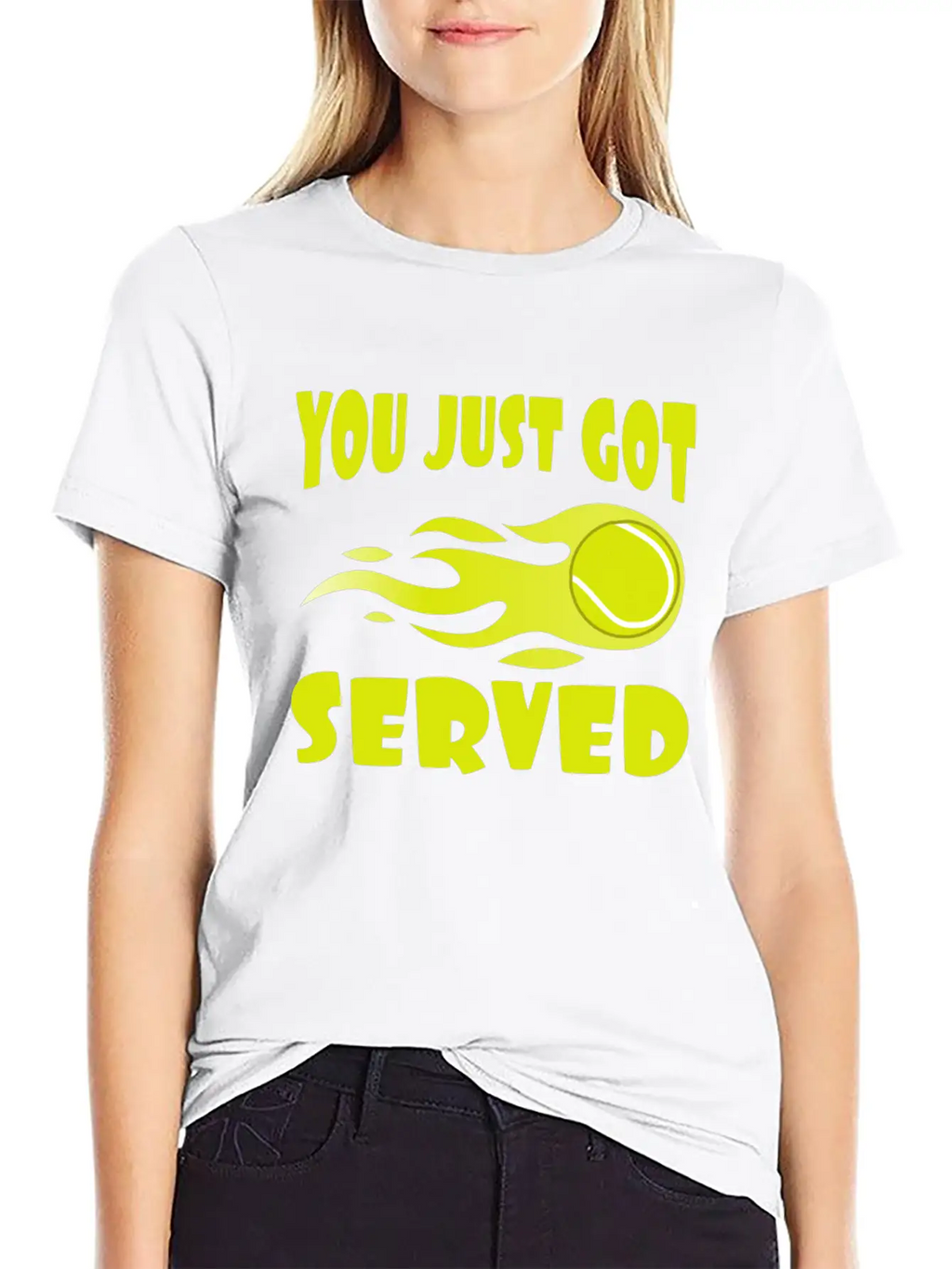 "You Just Got Served" Tshirt Design For Lawn Stylish Everyday T-Shirt – Unisex Basic Cotton Tee
