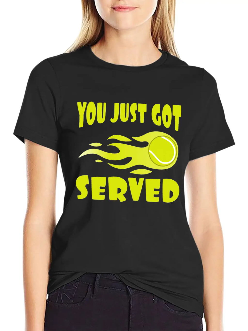 "You Just Got Served" Tshirt Design For Lawn Stylish Everyday T-Shirt – Unisex Basic Cotton Tee