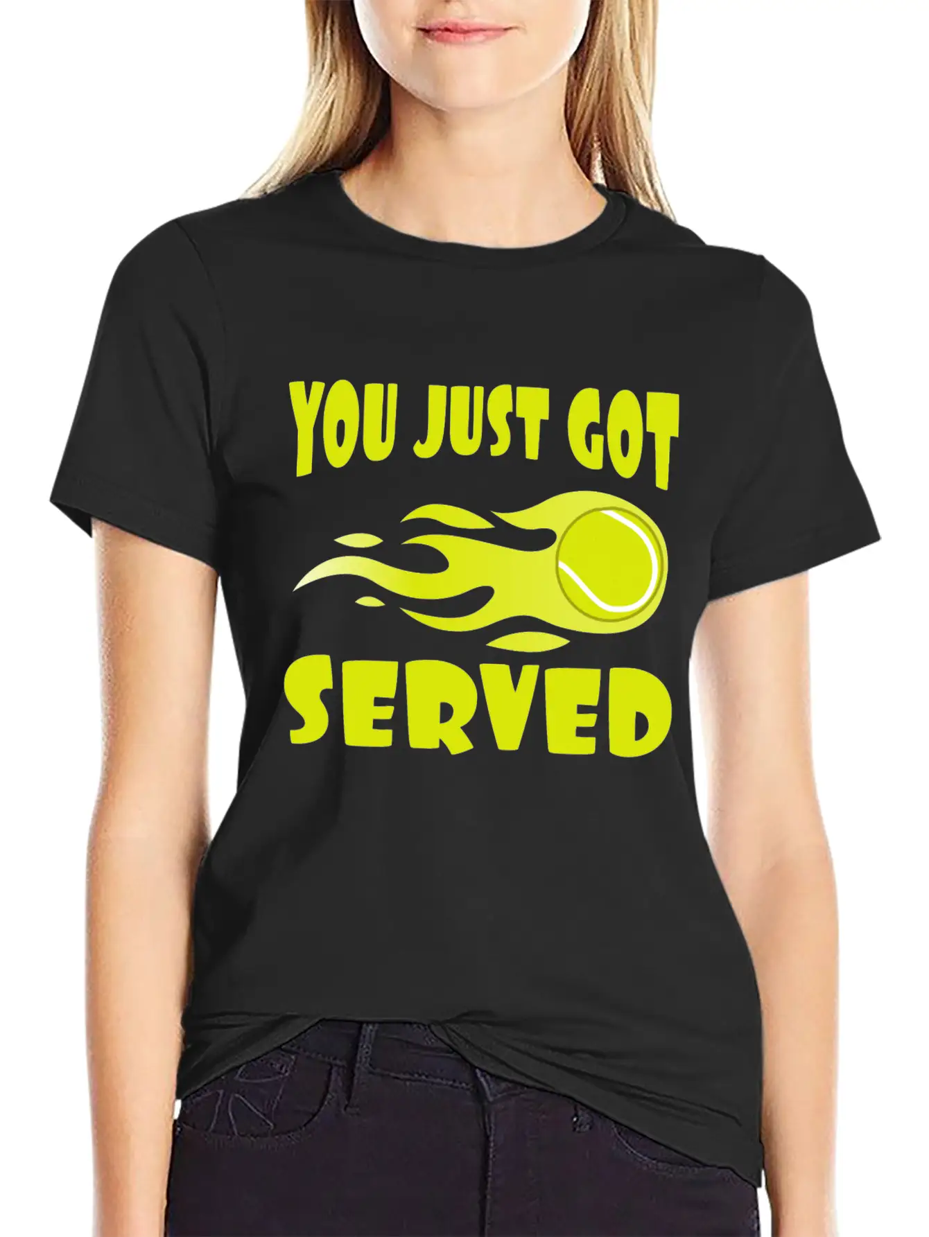 "You Just Got Served" Tshirt Design For Lawn Stylish Everyday T-Shirt – Unisex Basic Cotton Tee