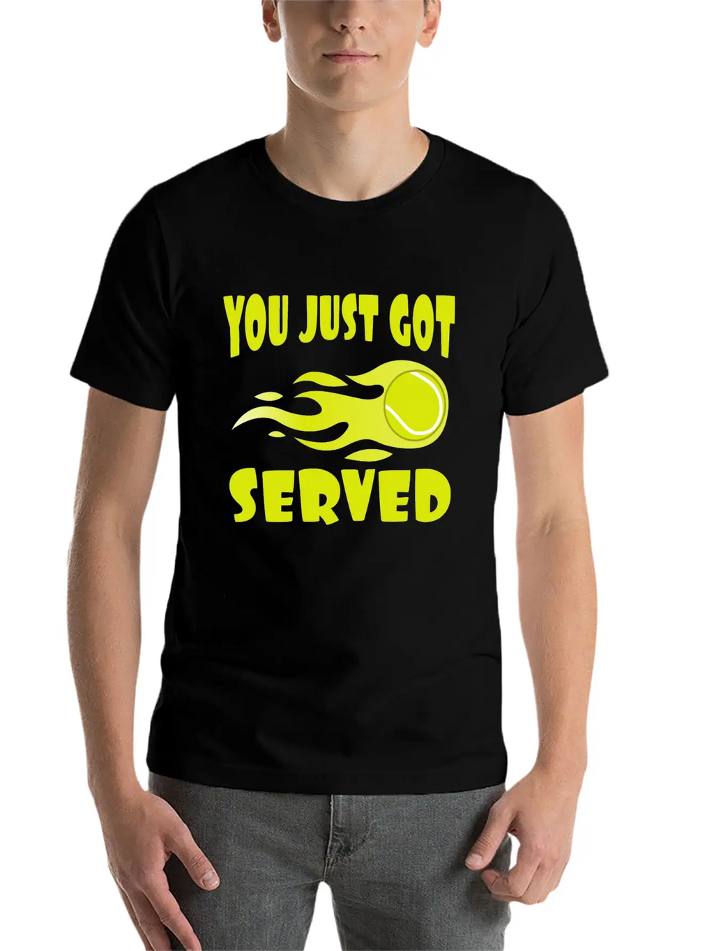 "You Just Got Served" Tshirt Design For Lawn Stylish Everyday T-Shirt – Unisex Basic Cotton Tee