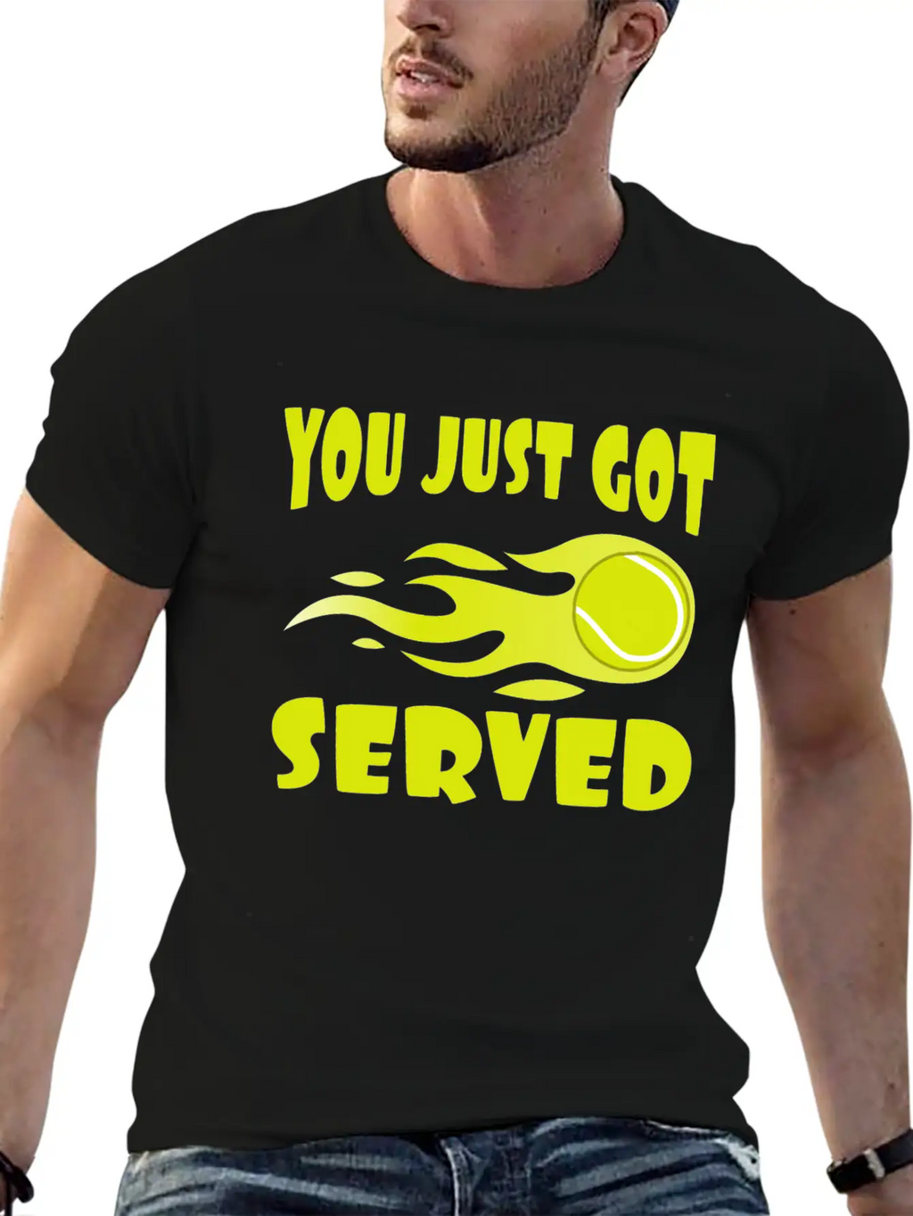 "You Just Got Served" Tshirt Design For Lawn Stylish Everyday T-Shirt – Unisex Basic Cotton Tee
