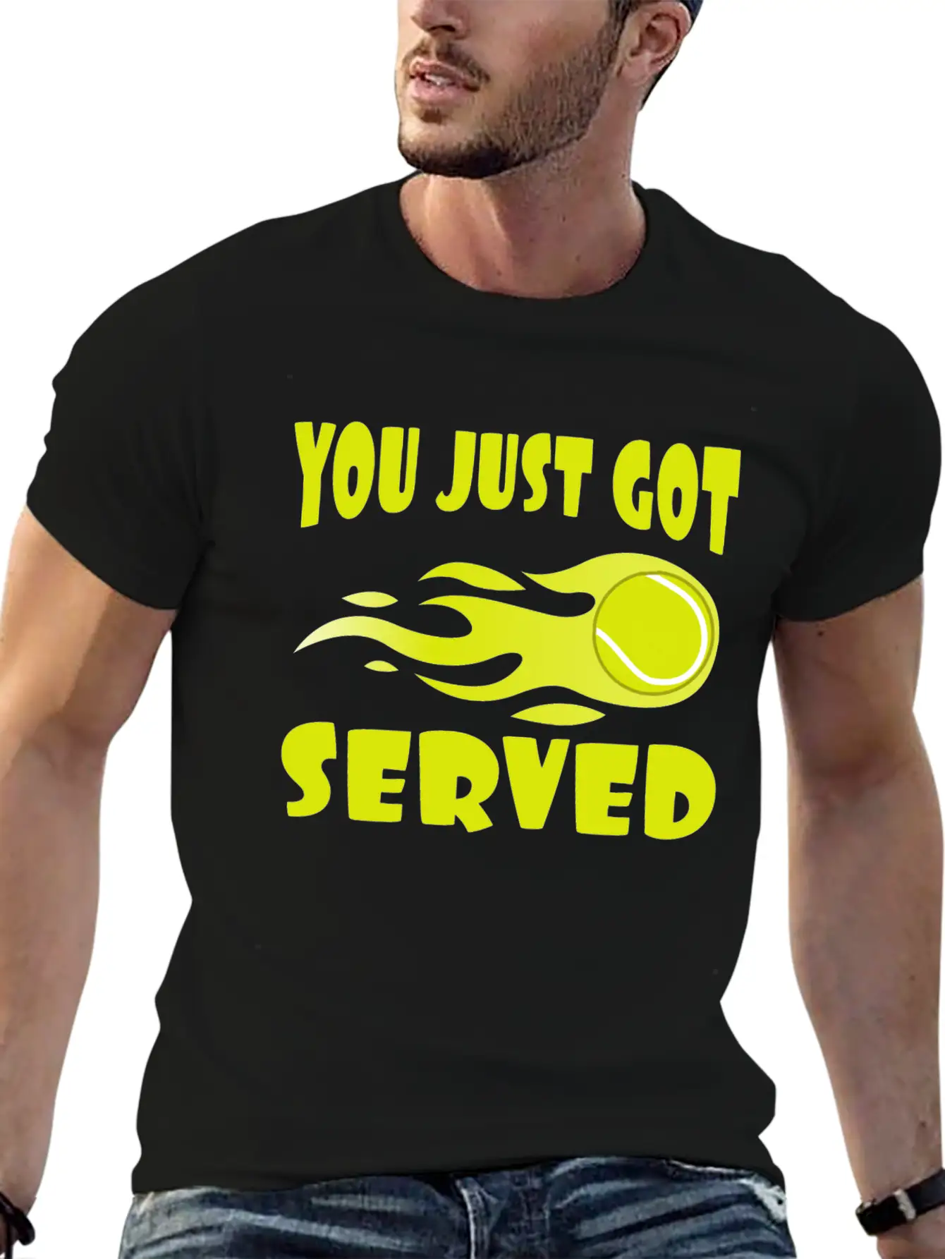 "You Just Got Served" Tshirt Design For Lawn Stylish Everyday T-Shirt – Unisex Basic Cotton Tee